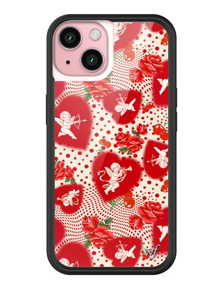 Wildflower Cases - Compatible with iPhone 15 | Protective Black Bumper, 6.5ft Drop Test Certified, Women Owned Small Business | Nature Floral Aesthetic Trendy Cute | Hummingbird