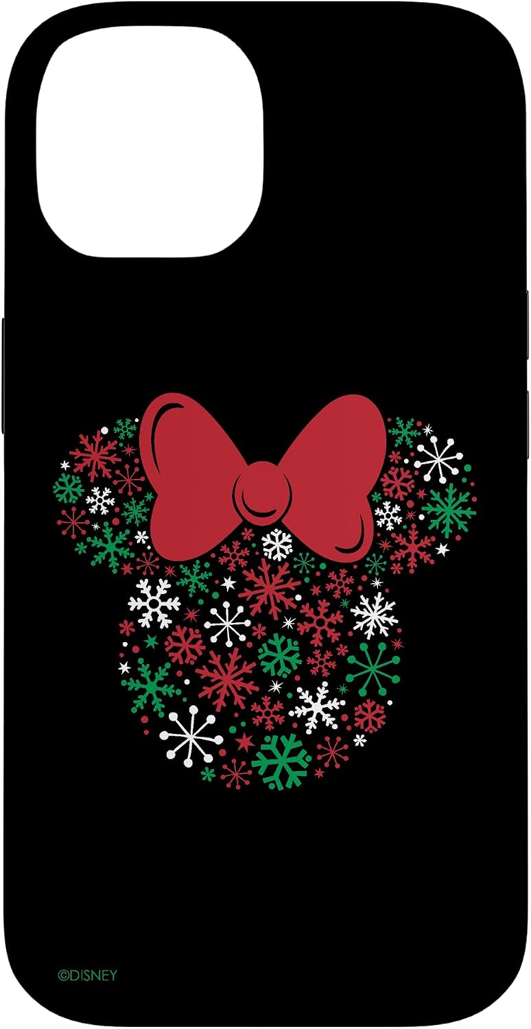Disney Minnie Mouse Icon Holiday Snowflakes Case for iPhone 16 Pro Max