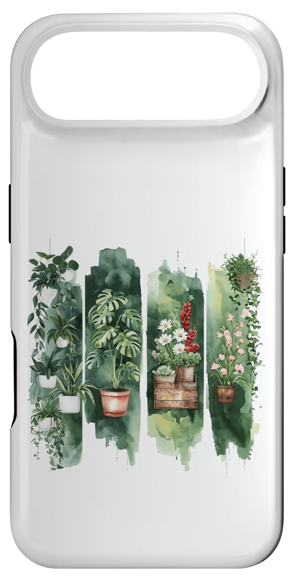 Watercolor Potted Houseplants Botanical Art Case for iPhone 16