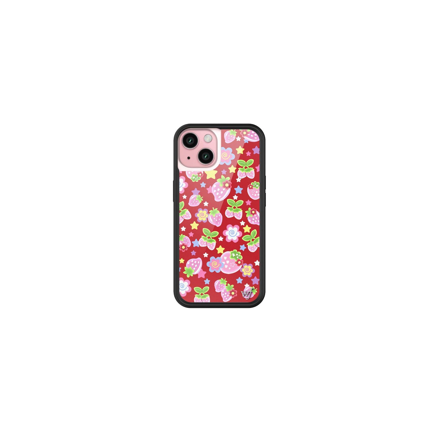 Wildflower Cases - Compatible with iPhone 15 | Protective Black Bumper, 6.5ft Drop Test Certified, Women Owned Small Business | Nature Floral Aesthetic Trendy Cute | Hummingbird