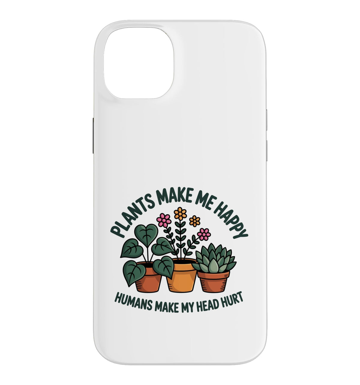 Plant Lover Introvert Plants Bring Joy Funny Design Case for iPhone 11