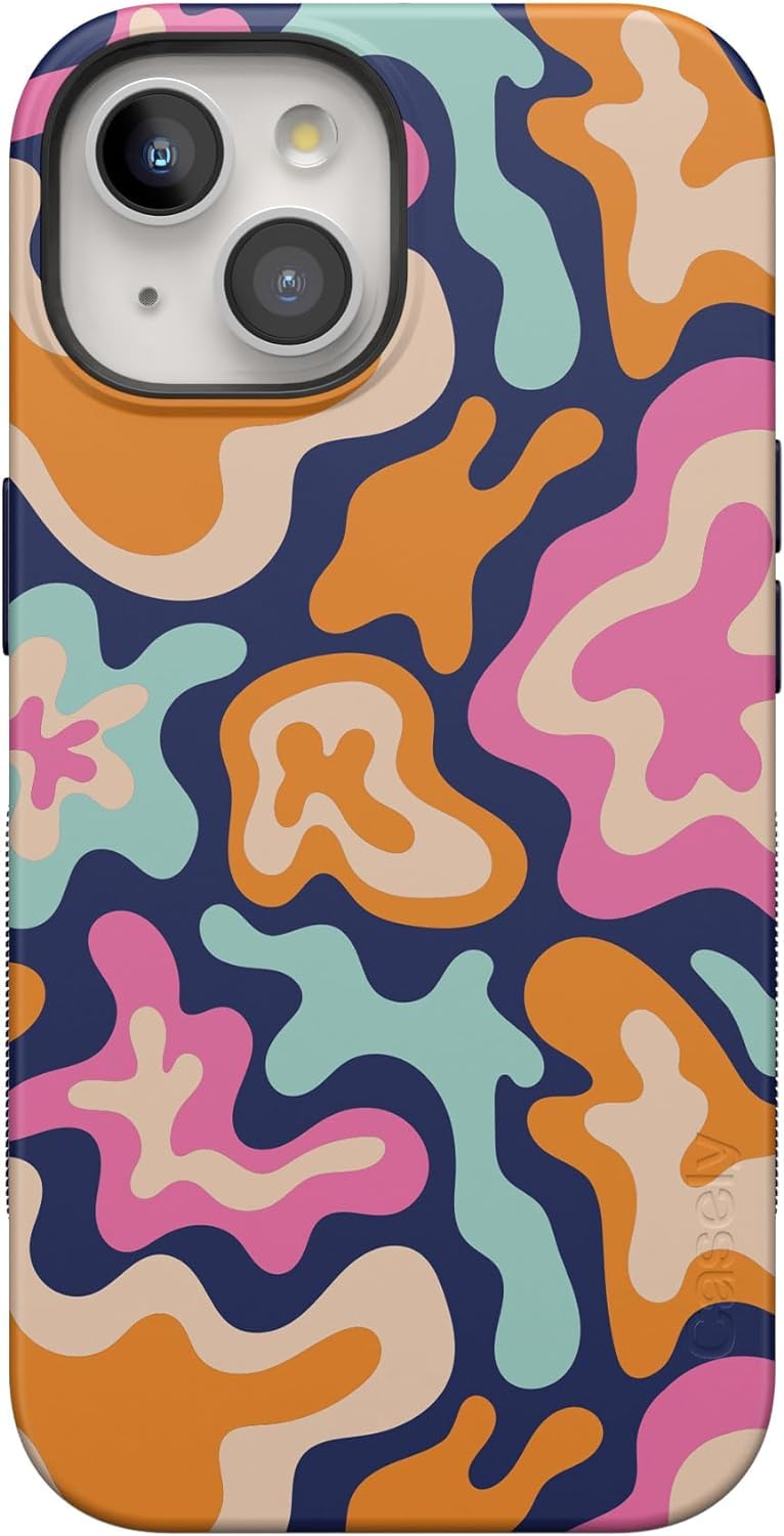 Casely iPhone 15 Case | Hanging Around | Potted Plants Floral | Bold Protective Design | Compatible with MagSafe