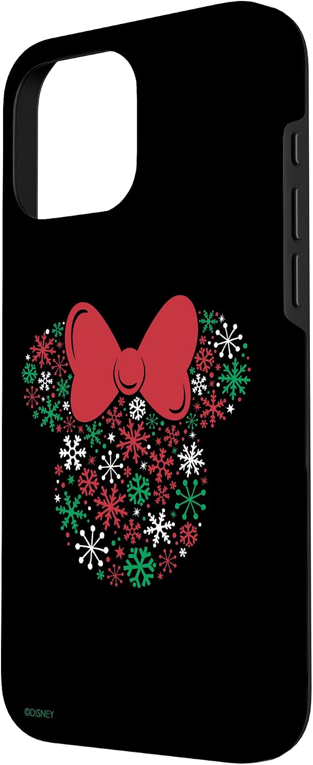 Disney Minnie Mouse Icon Holiday Snowflakes Case for iPhone 16 Pro Max
