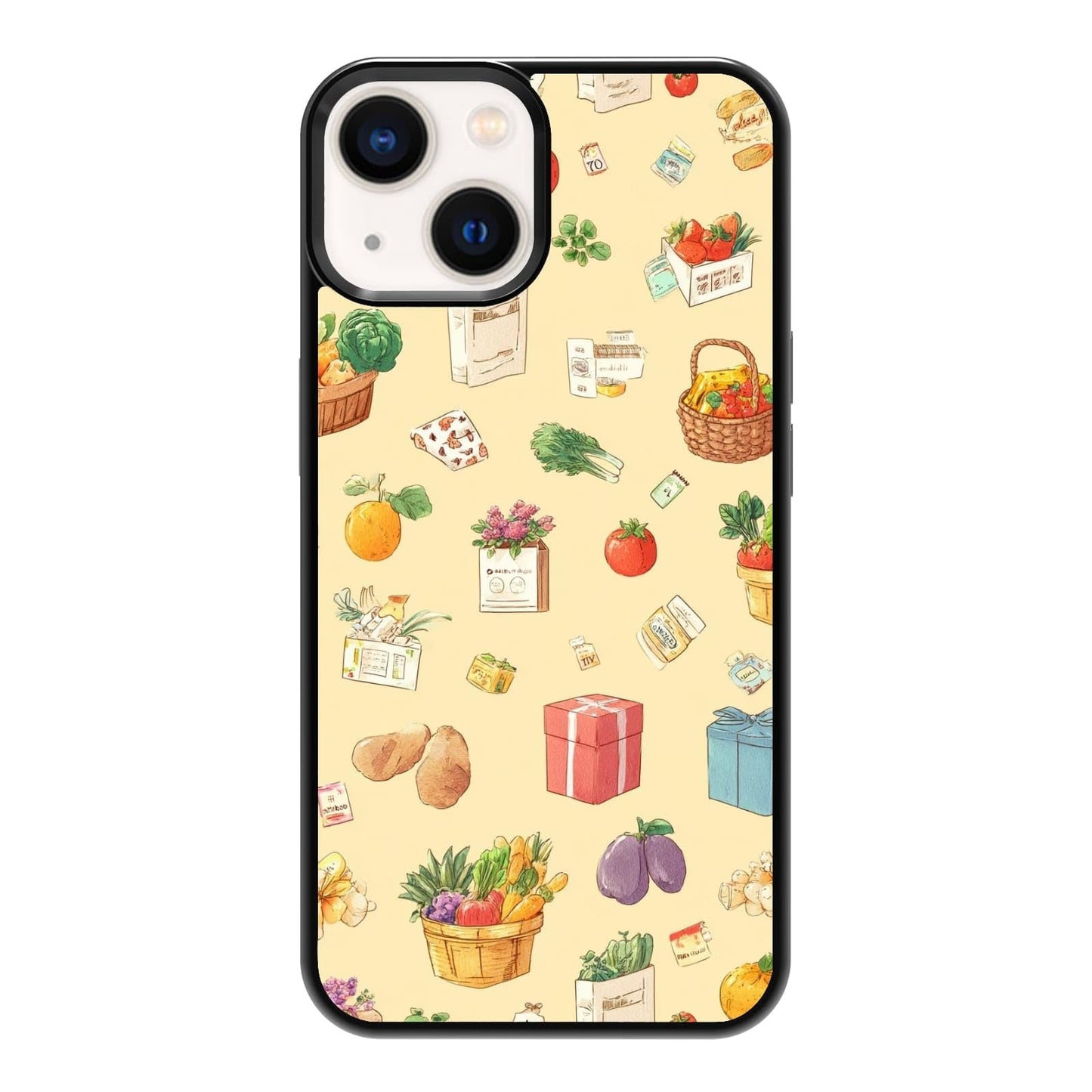 Nature Stained Glass Green Forest Tree Sunlight Phone Case, Shockproof Protective Cover for iPhone 11 12 13 14 15 16 17 Pro Max Plus Mini XR 7 8 SE