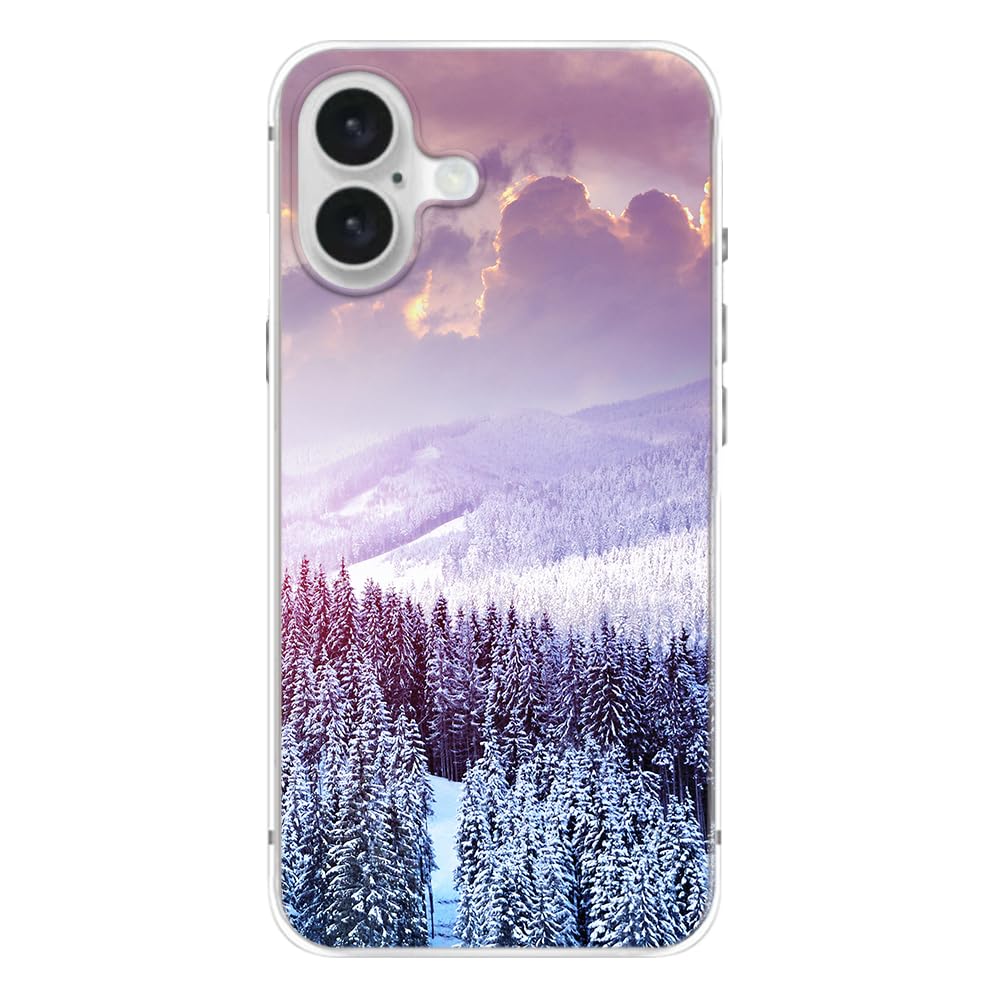 Blingy's for iPhone 16 Case, Fun Christmas Style with Snowflakes Pattern Holiday Plaid Design Soft TPU Protective Case (6.1 inch) (Plaid Snowflakes) Multicolor