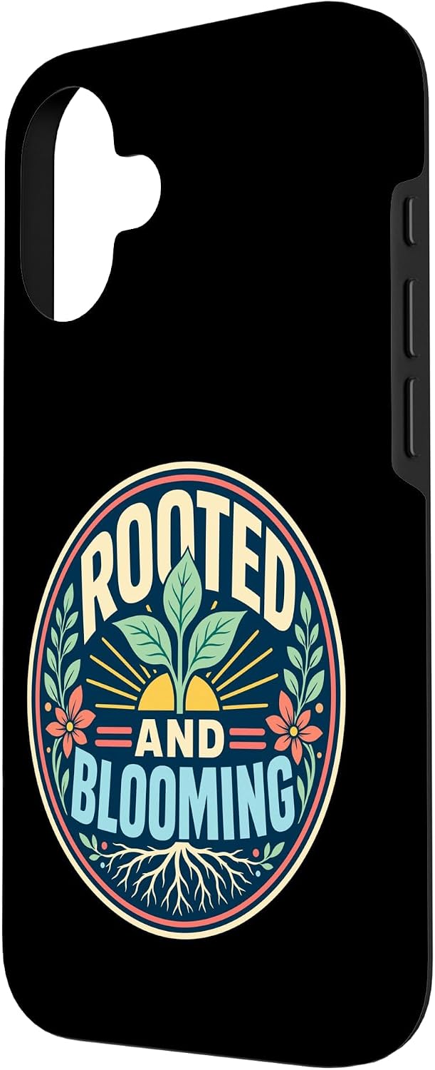 Rooted Blooming Plant Nature Retro Case for iPhone 16