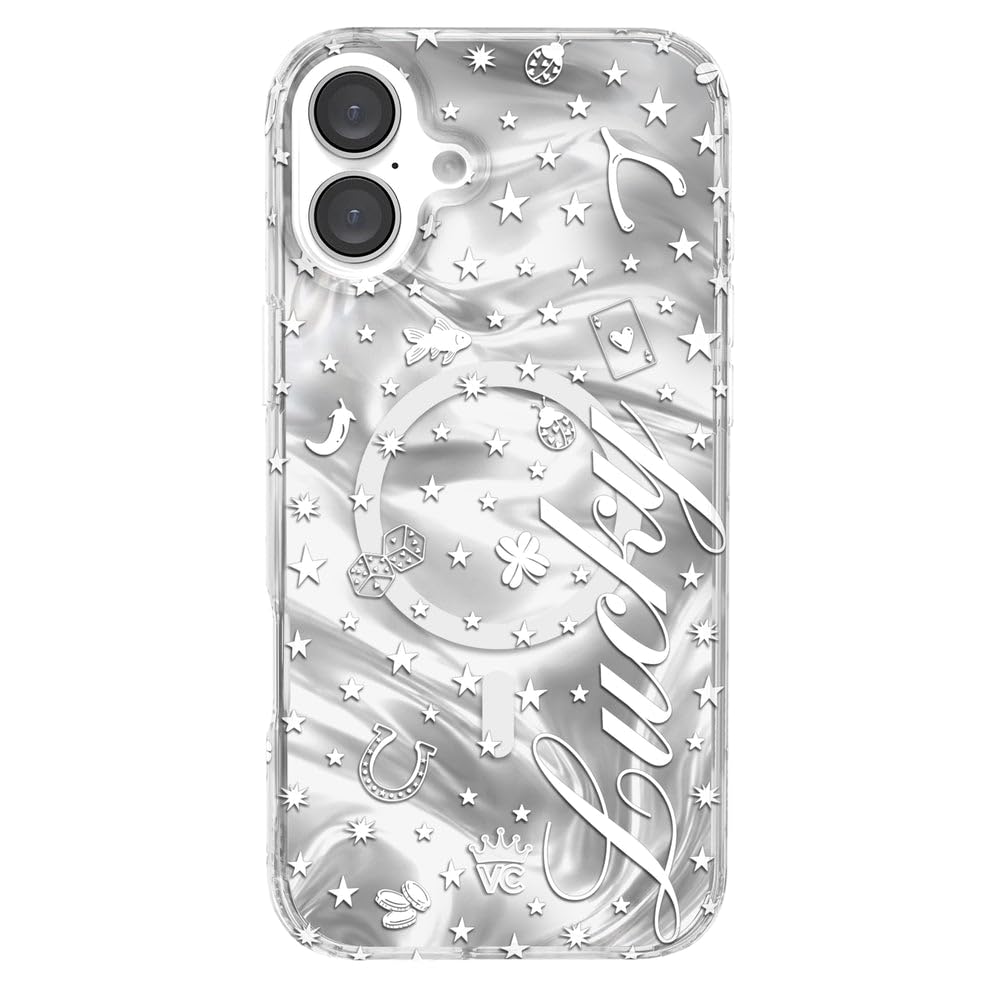 VELVET CAVIAR Christmas Phone Case for iPhone 16 - Compatible with MagSafe [10ft Drop Tested] - Holiday Peppermint Glitter Winter Theme