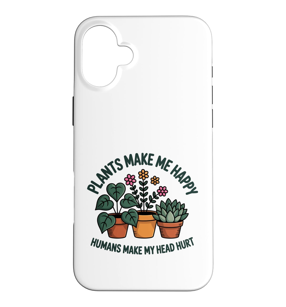 Plant Lover Introvert Plants Bring Joy Funny Design Case for iPhone 11