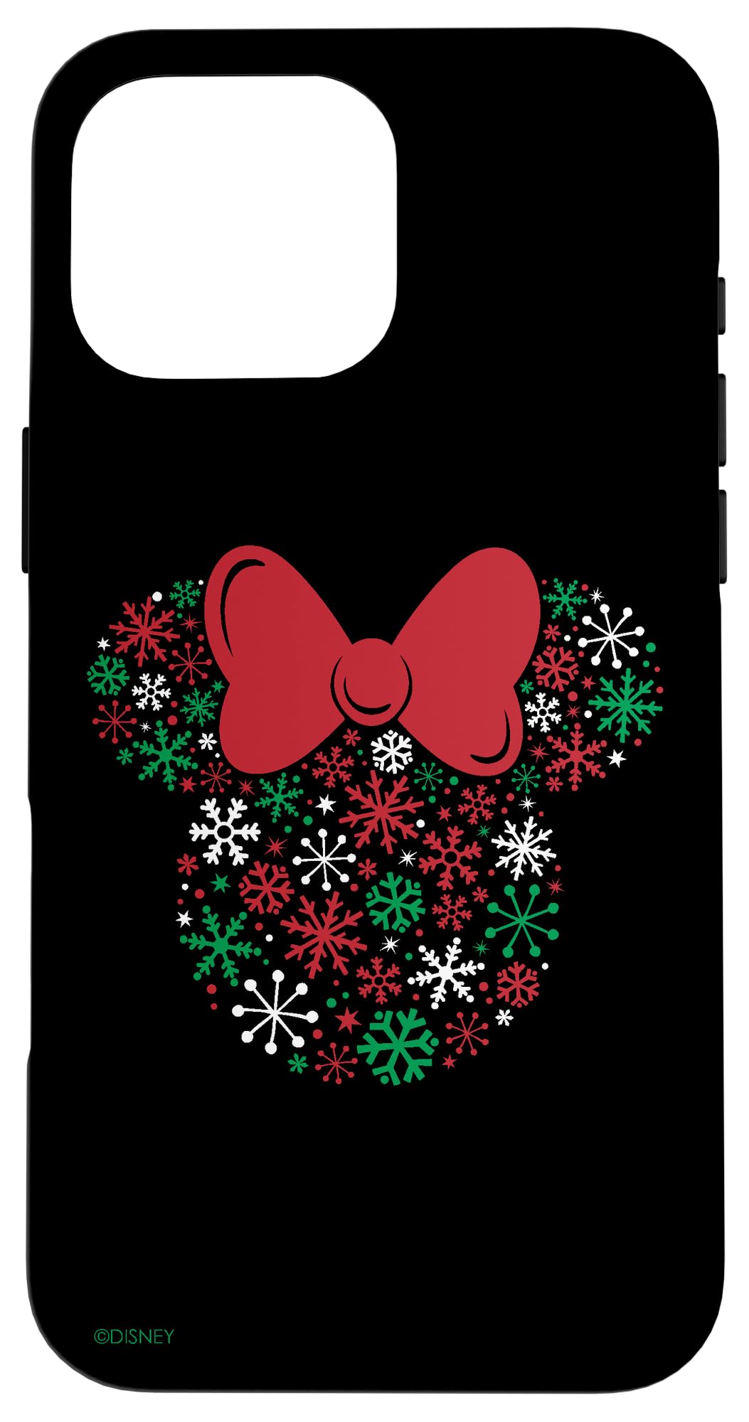 Disney Minnie Mouse Icon Holiday Snowflakes Case for iPhone 16 Pro Max