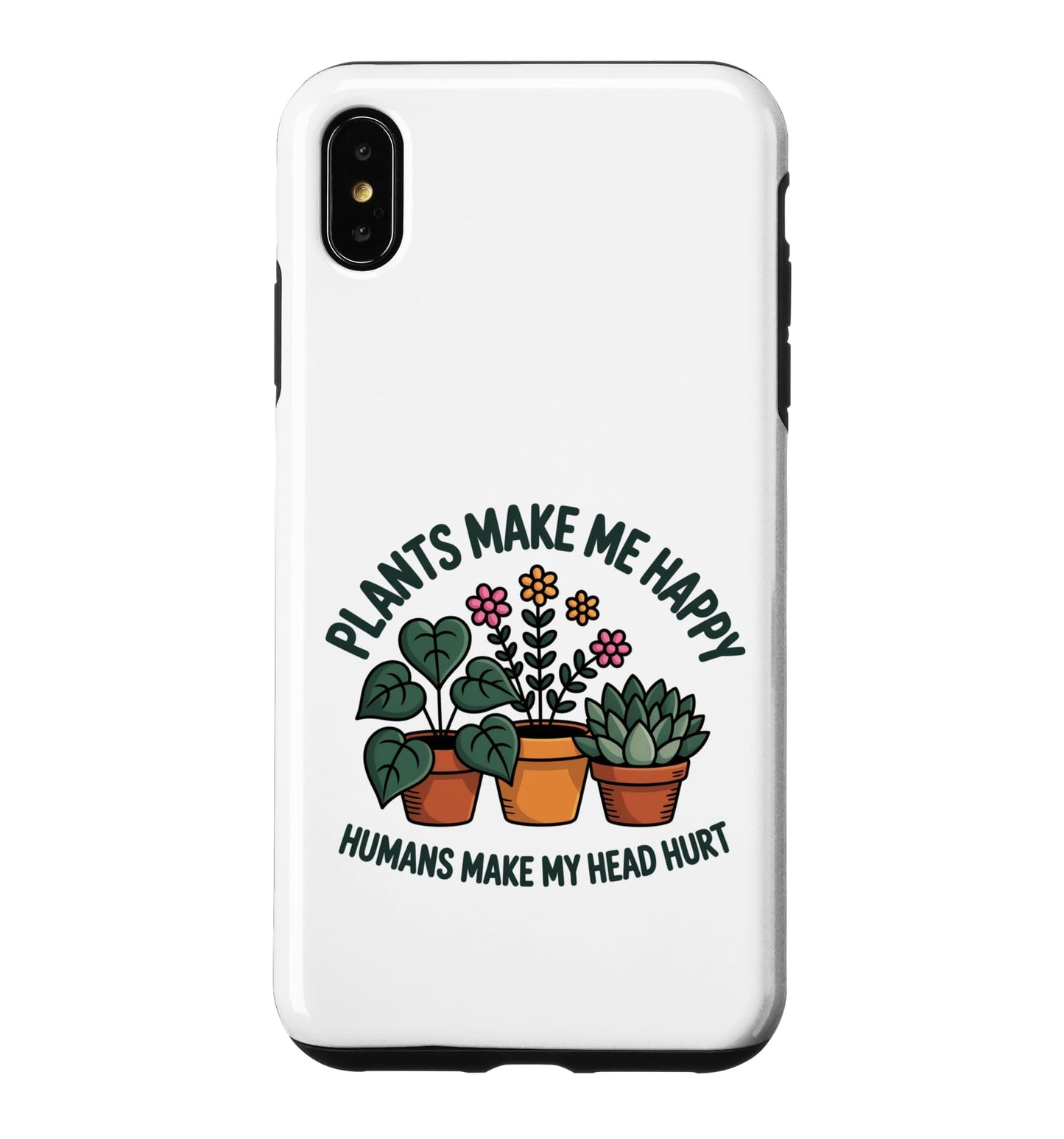 Plant Lover Introvert Plants Bring Joy Funny Design Case for iPhone 11