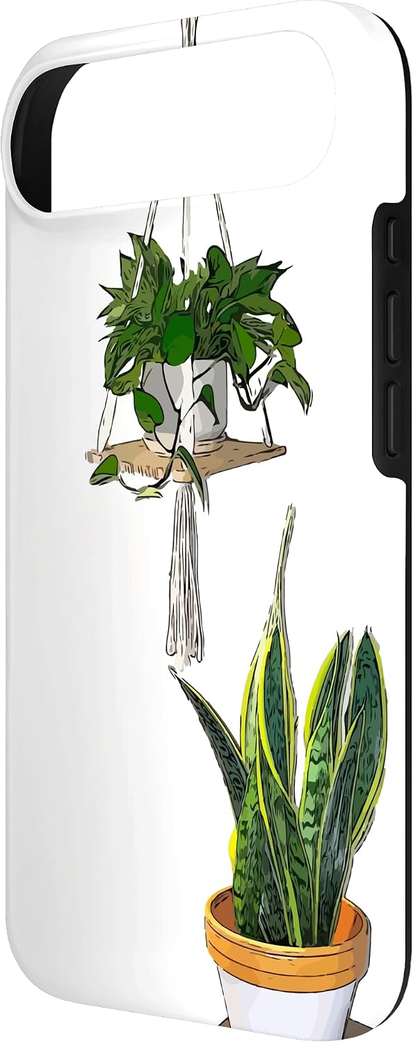 Modern Hanging Pothos and Snake Plant Case for iPhone Air