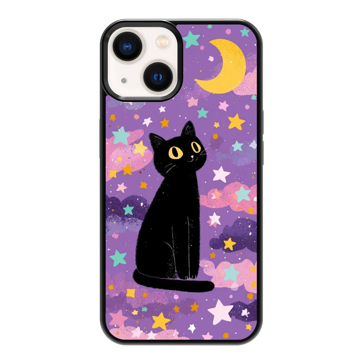 Plant Lover Black Cat Houseplants Indoor Garden Aesthetic Phone Case, Shockproof Protective Cover for iPhone 11 12 13 14 15 16 17 Pro Max Plus Mini XR 7 8 SE