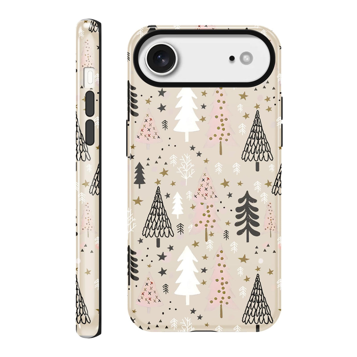 Merry Christmas Phone Case for iPhone 13/14, Cute Case with Candy Gingerbread Man Pattern, Hybrid Durable Shockproof Soft Silicone Cover for Girl Women Men Boys