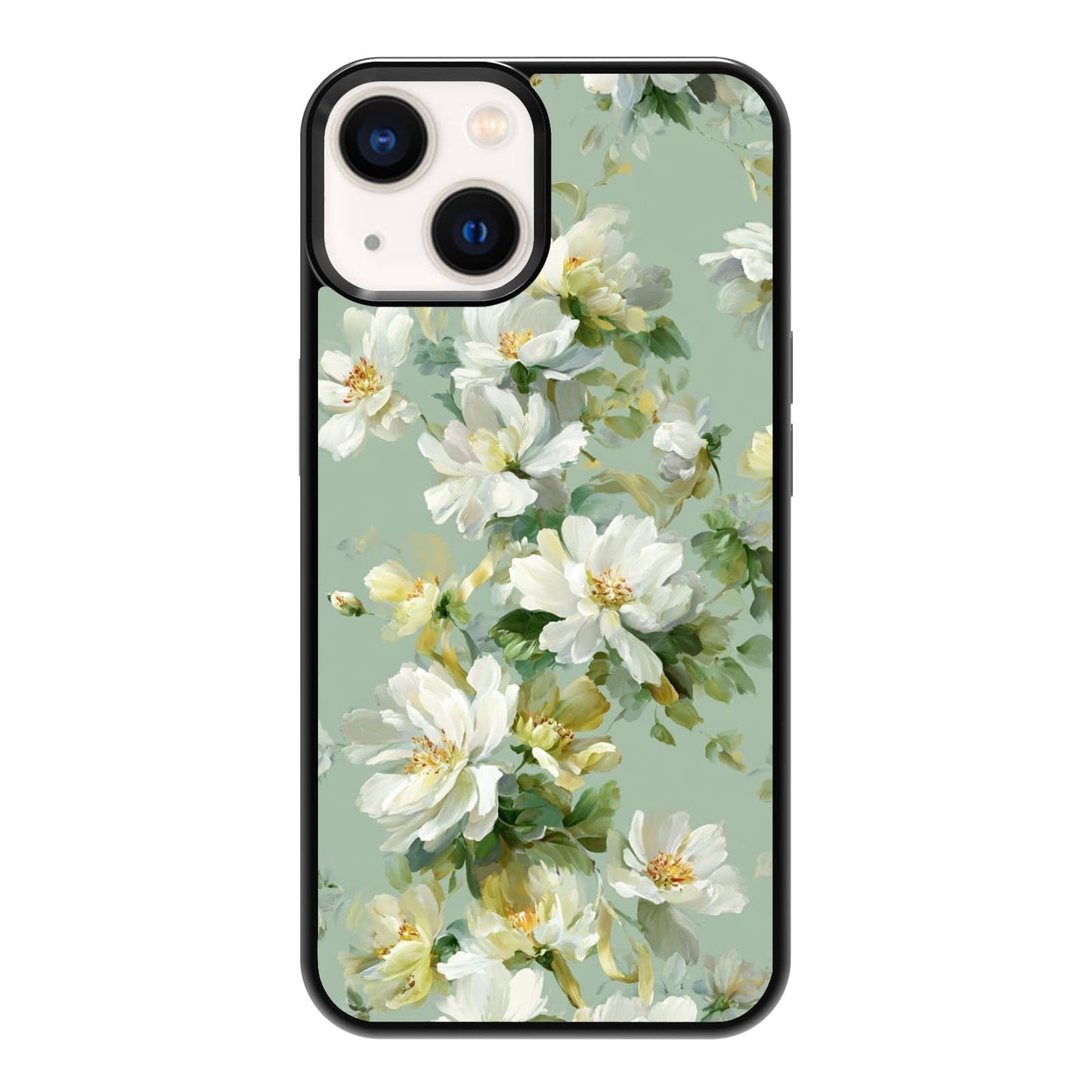 Lush Garden Wildflower Field Green Botanical Nature Aesthetic Phone Case, Shockproof Protective Cover for iPhone 11 12 13 14 15 16 17 Pro Max Plus Mini XR 7 8 SE