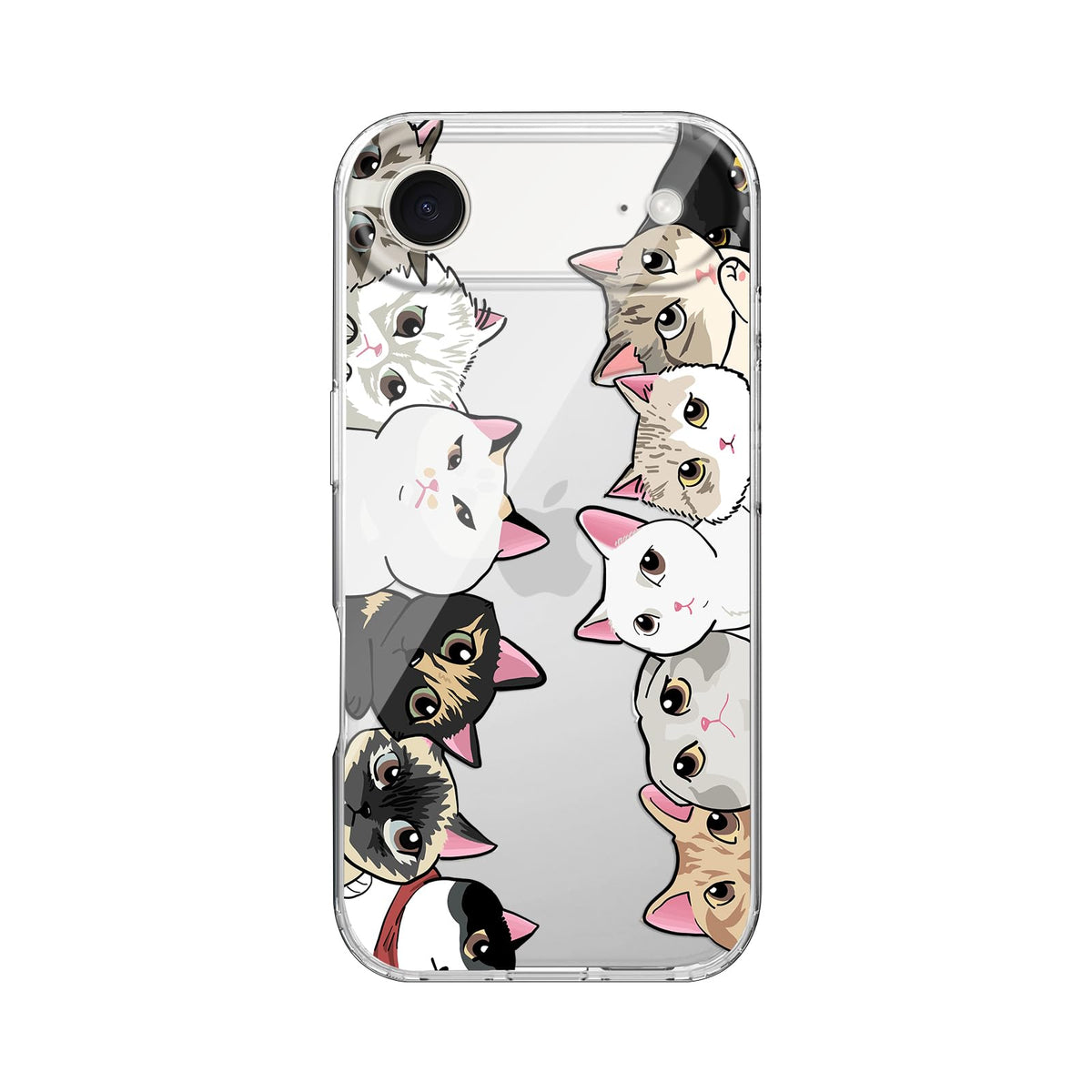 Blingy's for iPhone 17e Case/iPhone 16e Case, Fun Dog Style with Paw Print Pattern Cute Cartoon Animal Design Transparent Soft TPU Protective Clear Case 6.1 inch (Dogs w/Prints)
