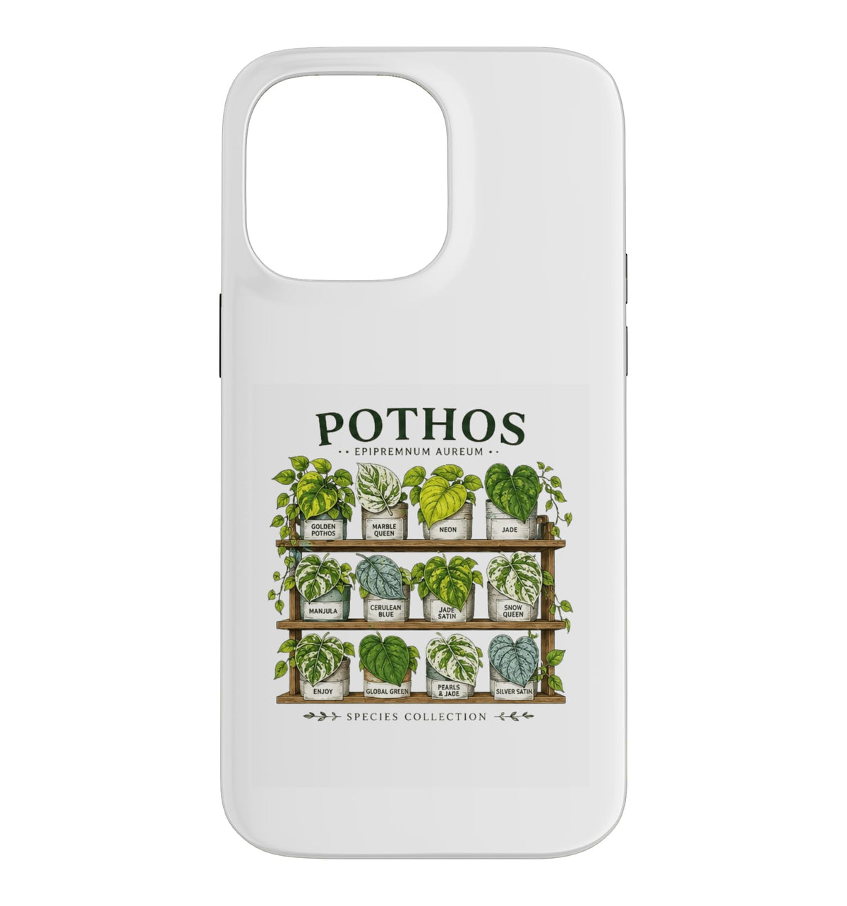 Pothos Plant Varieties Botanical Houseplant Design Case for iPhone 16