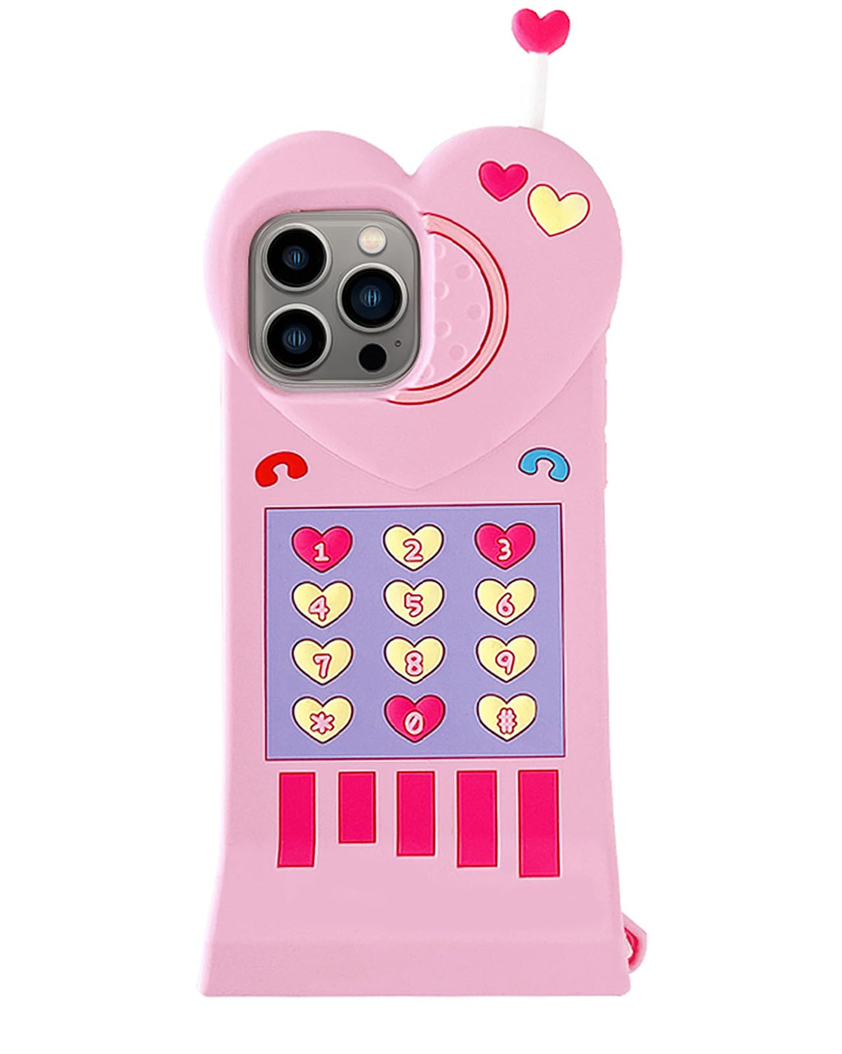 Case for iPhone 14 Case Silicone Cute, Camera Lens Protector Design Kawaii 3D Thick Case Protective Cover (Hot Dog, iPhone 14)