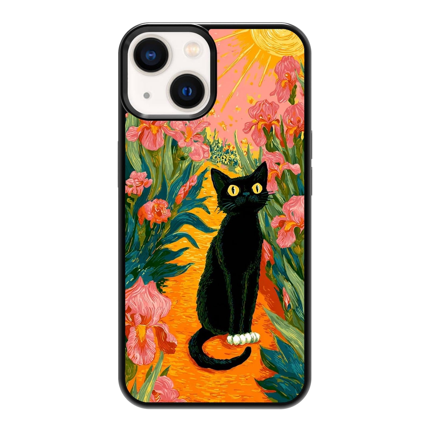 Lush Garden Wildflower Field Green Botanical Nature Aesthetic Phone Case, Shockproof Protective Cover for iPhone 11 12 13 14 15 16 17 Pro Max Plus Mini XR 7 8 SE