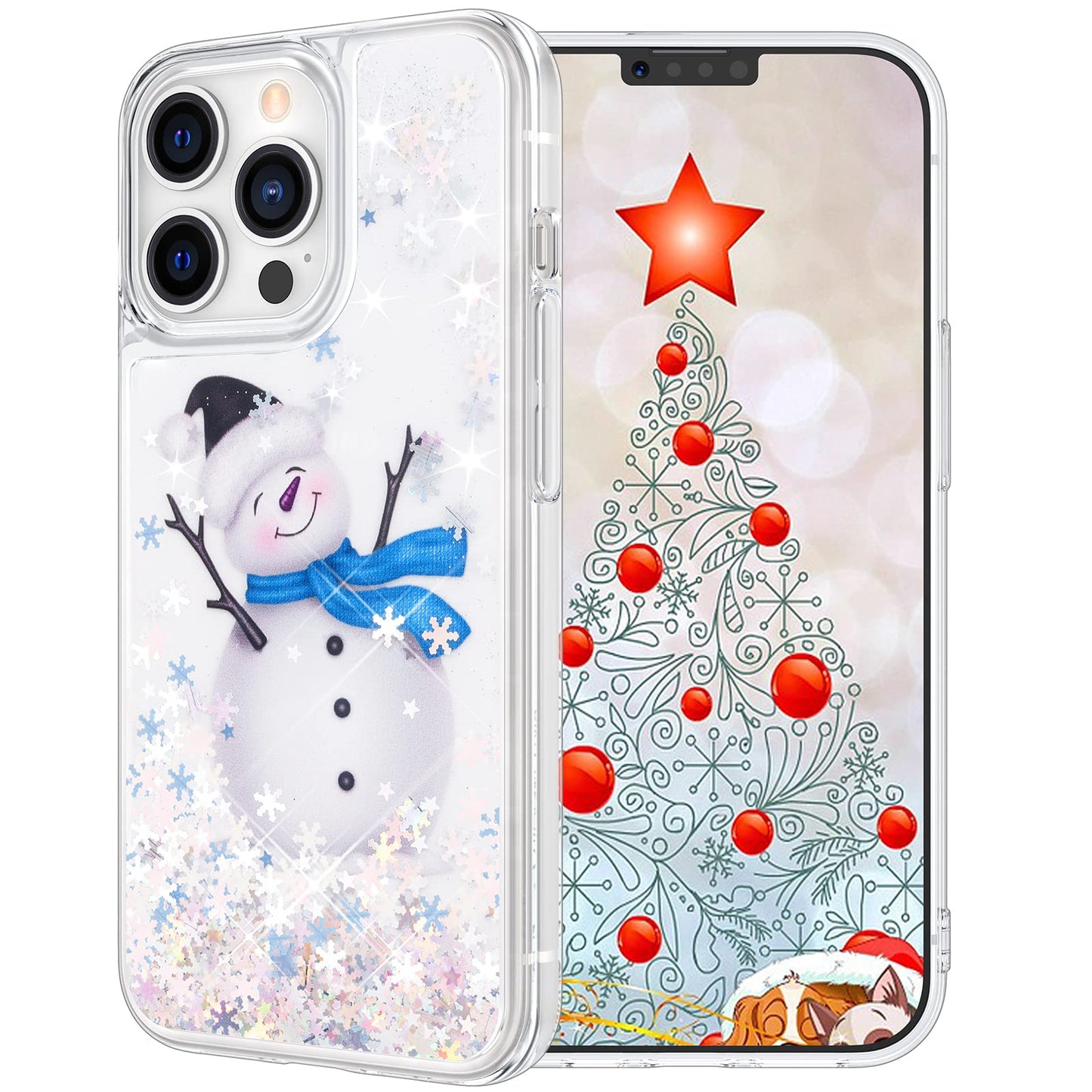 Maxdara for iPhone 13 iPhone 14 Cute Christmas Tree Case