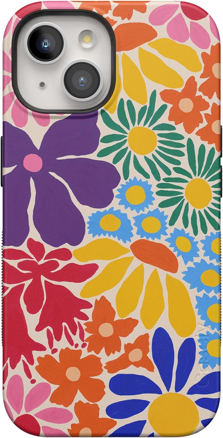 Casely iPhone 14 Case | Hanging Around | Potted Plants Floral | Bold Protective Design | Compatible with MagSafe