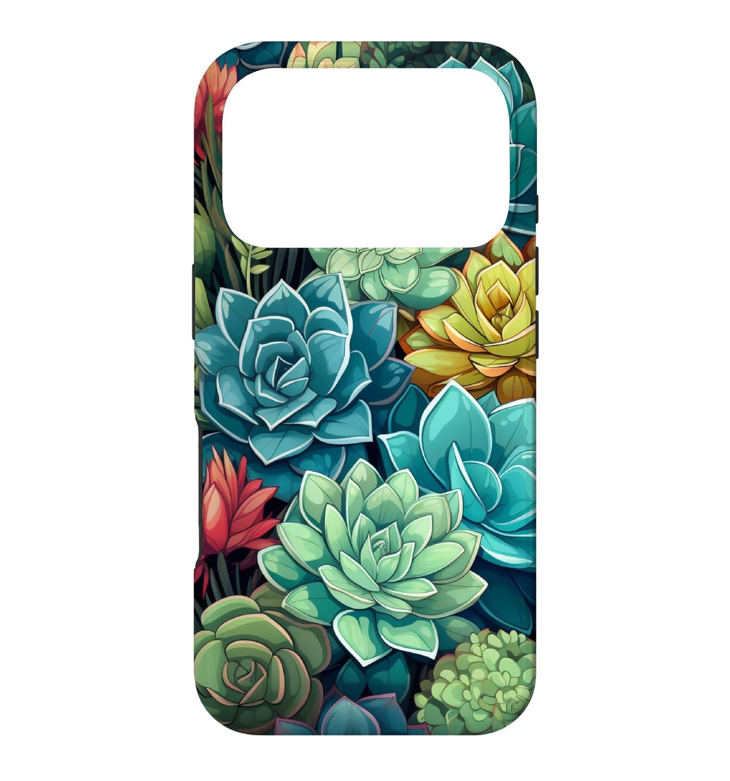 Succulent Plant Botanical Green Floral Pattern Flower Cactus Case for iPhone Air
