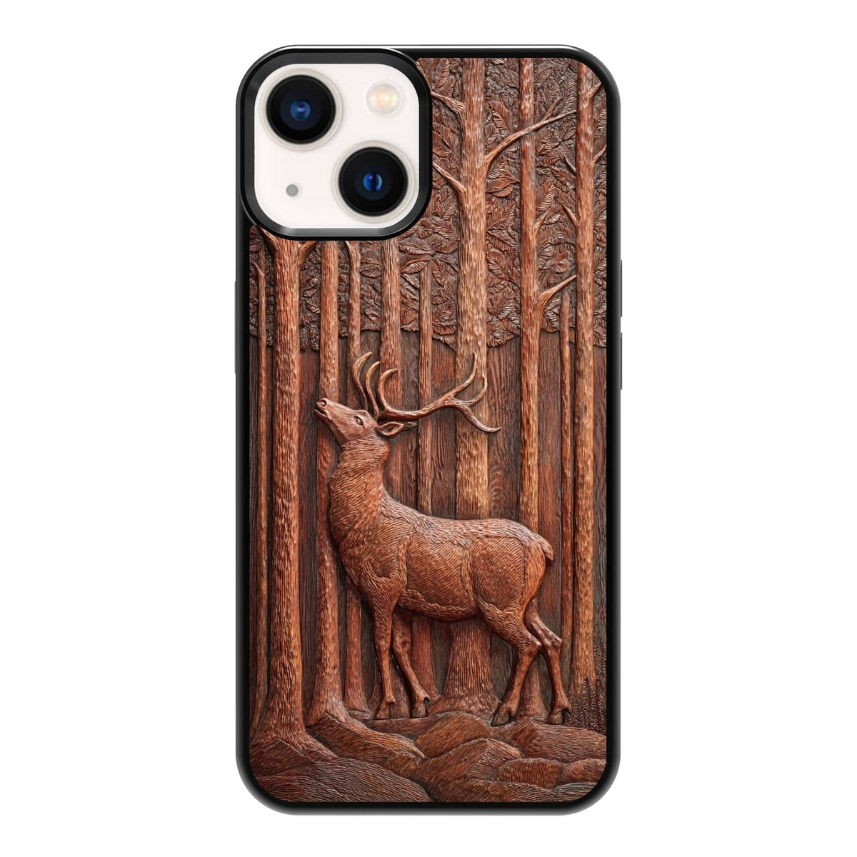 Four Seasons Tree of Life Watercolor Nature Phone Case, Shockproof Protective Cover for iPhone 11 12 13 14 15 16 17 Pro Max Plus Mini XR 7 8 SE