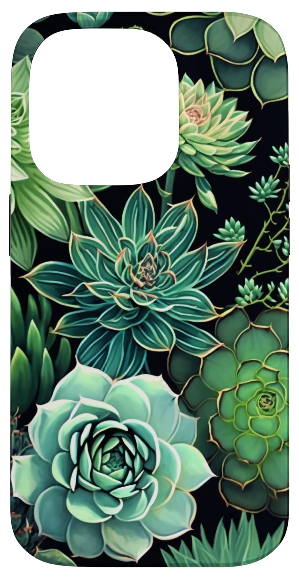 Succulent Plant Botanical Green Floral Pattern Flower Cactus Case for iPhone Air