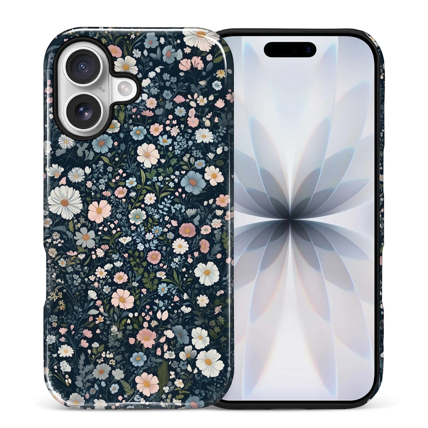 Compatible with iPhone 13 14 Case, Hybrid 2-Layer Case Shockproof Anti-Scratch for Girl Women Boy Men, Plant Collection for iPhone 13 14