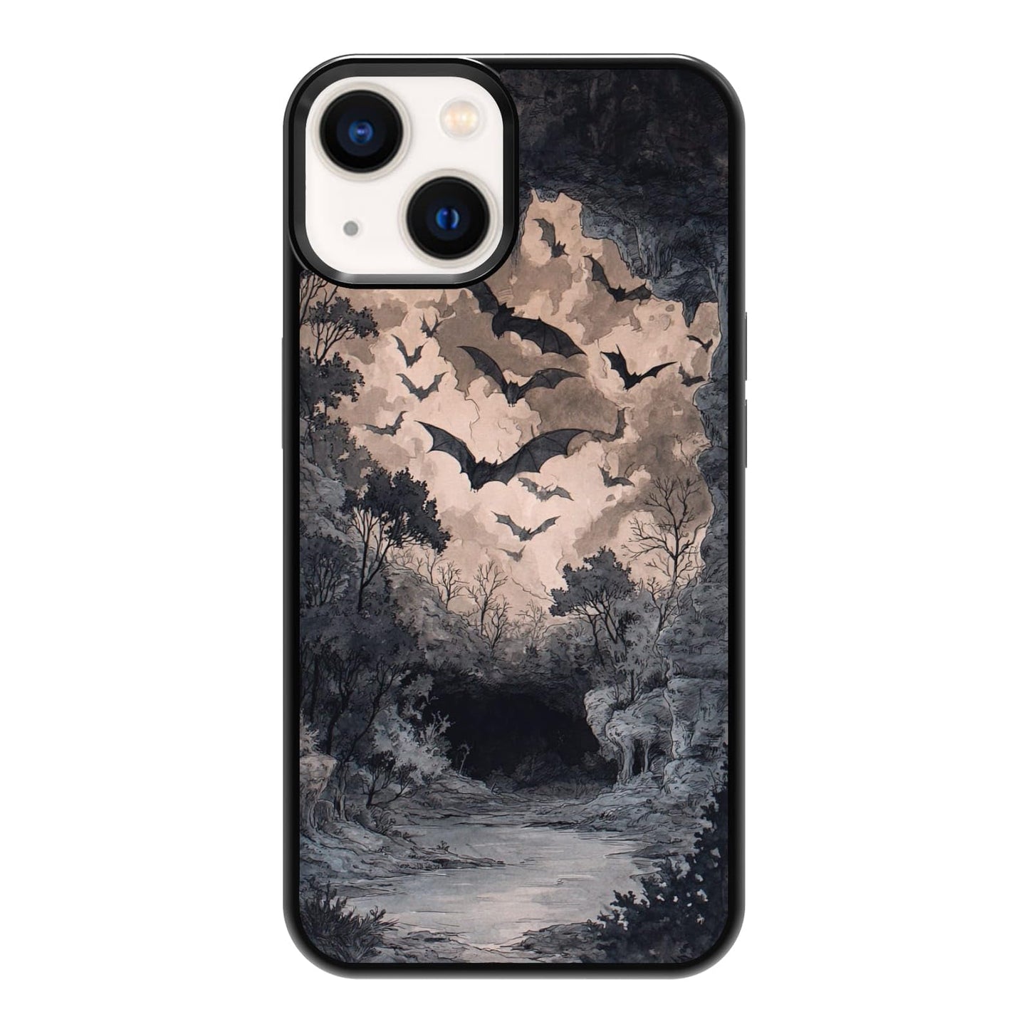 Lush Garden Wildflower Field Green Botanical Nature Aesthetic Phone Case, Shockproof Protective Cover for iPhone 11 12 13 14 15 16 17 Pro Max Plus Mini XR 7 8 SE