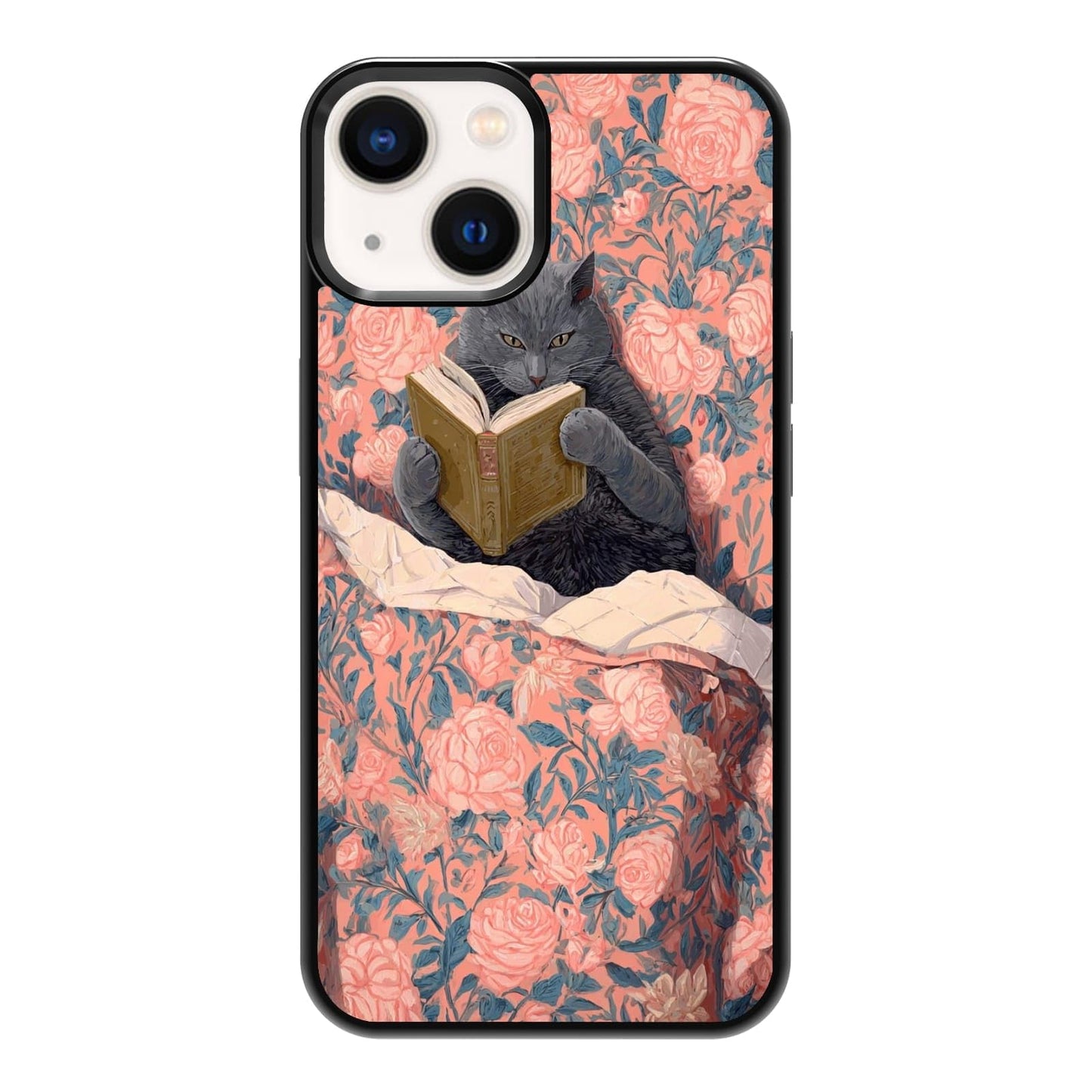 Plant Lover Black Cat Houseplants Indoor Garden Aesthetic Phone Case, Shockproof Protective Cover for iPhone 11 12 13 14 15 16 17 Pro Max Plus Mini XR 7 8 SE