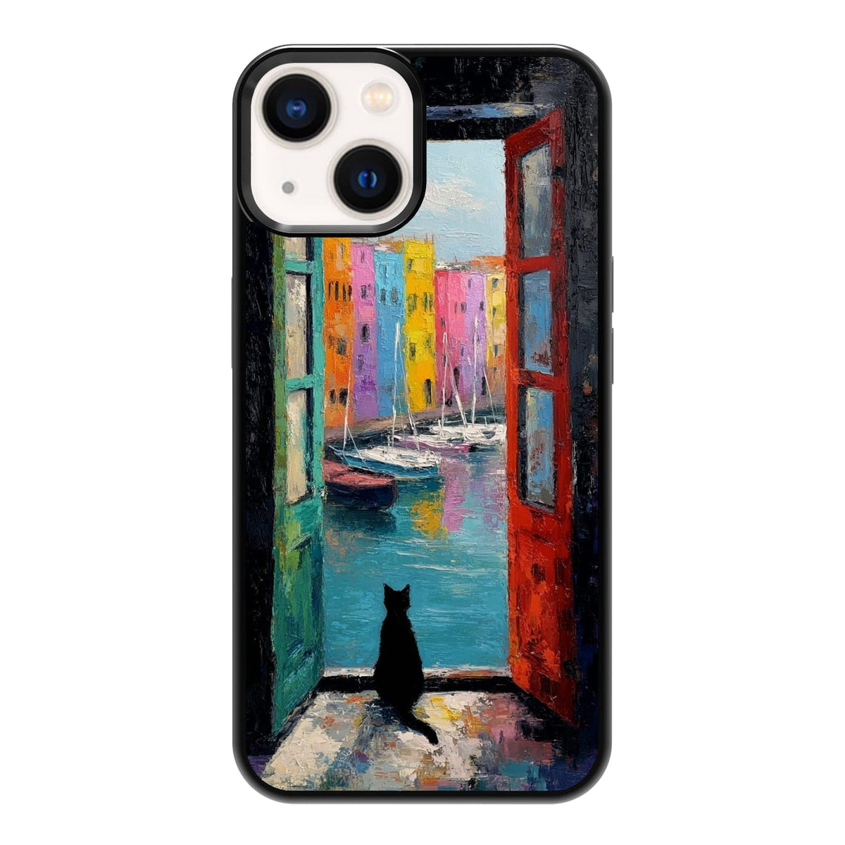 Plant Lover Black Cat Houseplants Indoor Garden Aesthetic Phone Case, Shockproof Protective Cover for iPhone 11 12 13 14 15 16 17 Pro Max Plus Mini XR 7 8 SE