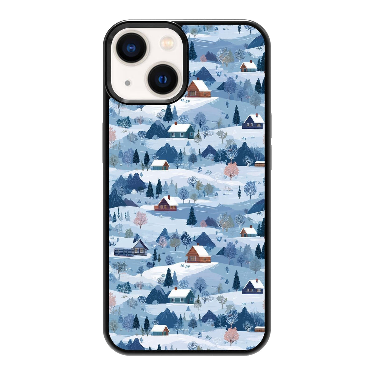 Nature Stained Glass Green Forest Tree Sunlight Phone Case, Shockproof Protective Cover for iPhone 11 12 13 14 15 16 17 Pro Max Plus Mini XR 7 8 SE