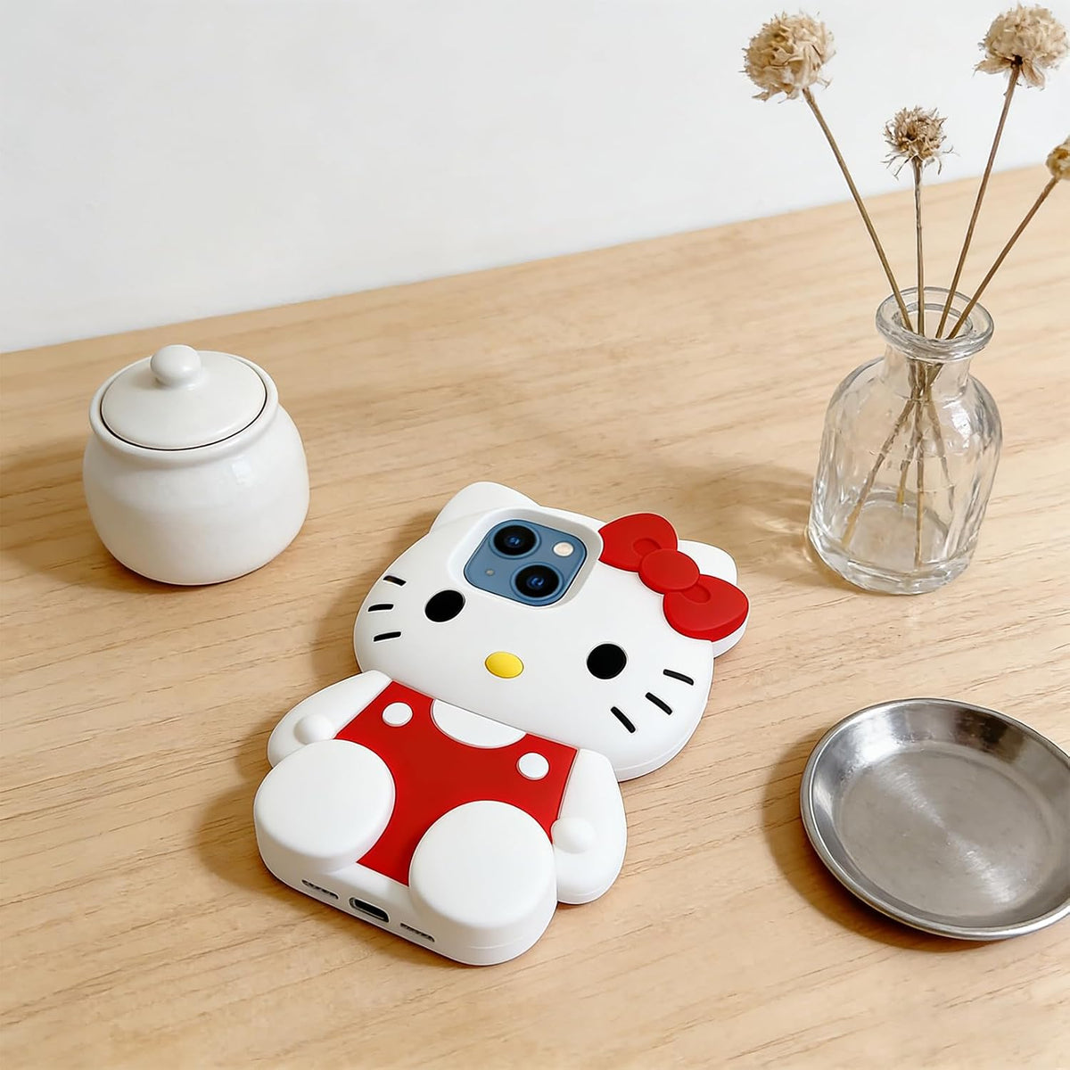 Anime Cat Soft Silicone Case for iPhone 13/14/15,Fashion Kawaii Soft Silicone Animal tective Gel Shockof Gel Back Cover