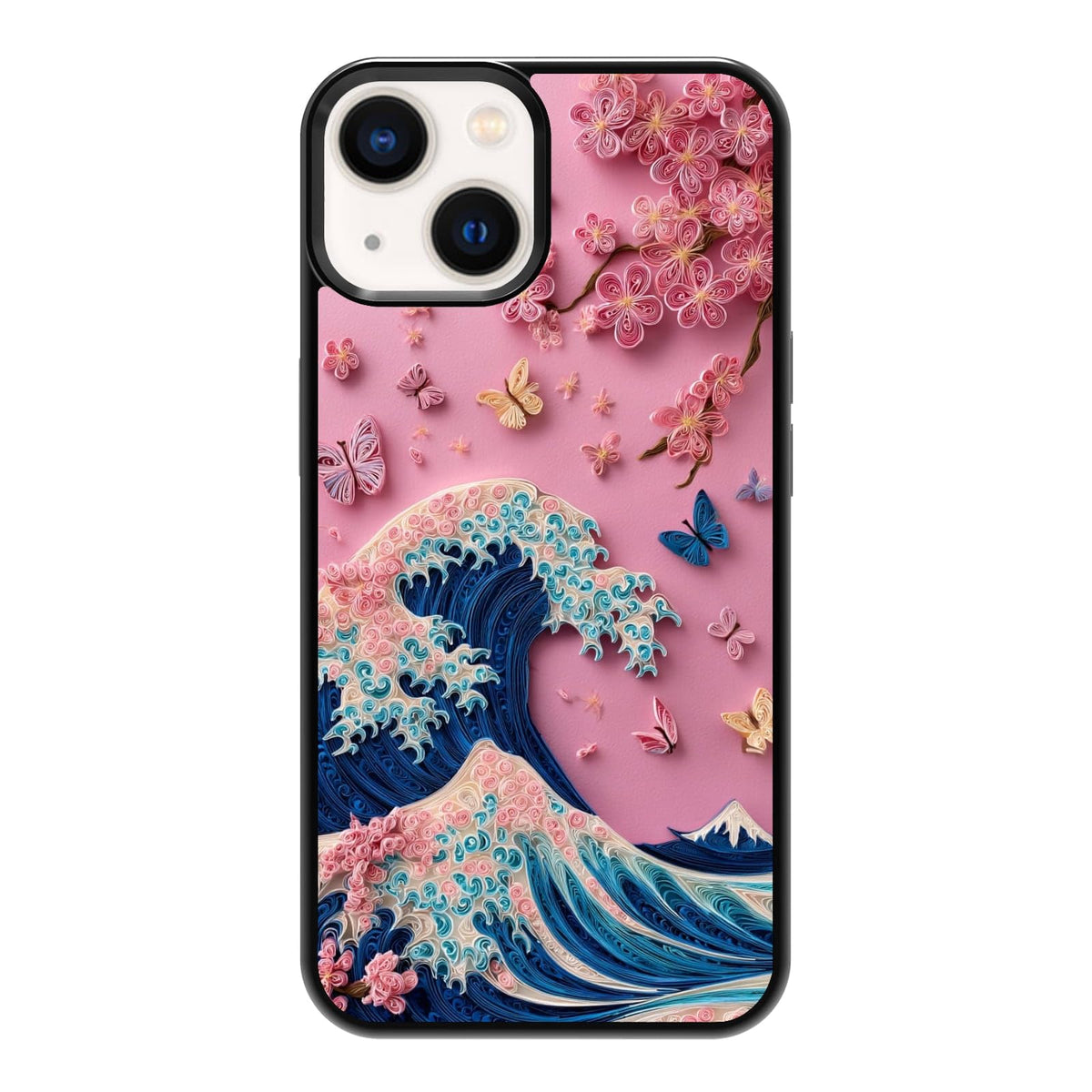 Elegant Forest Green Botanical Leaf and Plant Illustration Phone Case, Shockproof Protective Cover for iPhone 11 12 13 14 15 16 17 Pro Max Plus Mini XR 7 8 SE