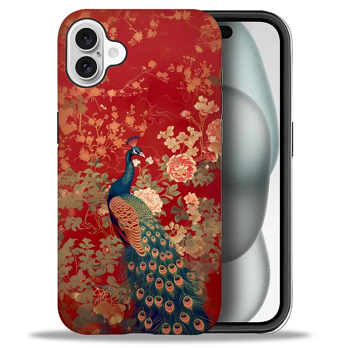 DAIZAG Phone Case Compatible with iPhone 13/14,Christmas Santa Claus Mixed 2 Layer Soft Silicone+Hard PC Ddouble Protection Ultra-Thin Phone Case for iPhone 13/14