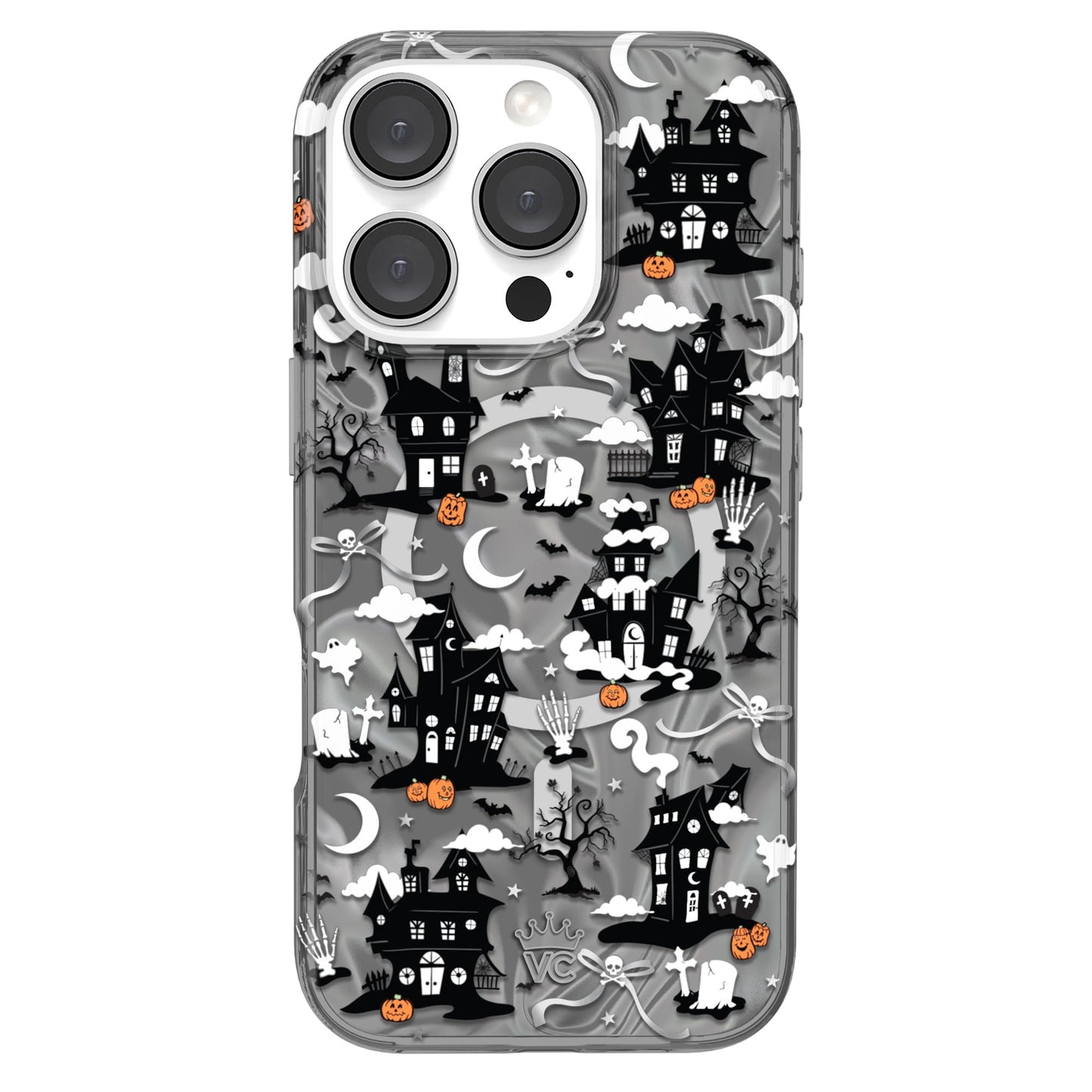VELVET CAVIAR Christmas Phone Case for iPhone 16 - Compatible with MagSafe [10ft Drop Tested] - Holiday Peppermint Glitter Winter Theme