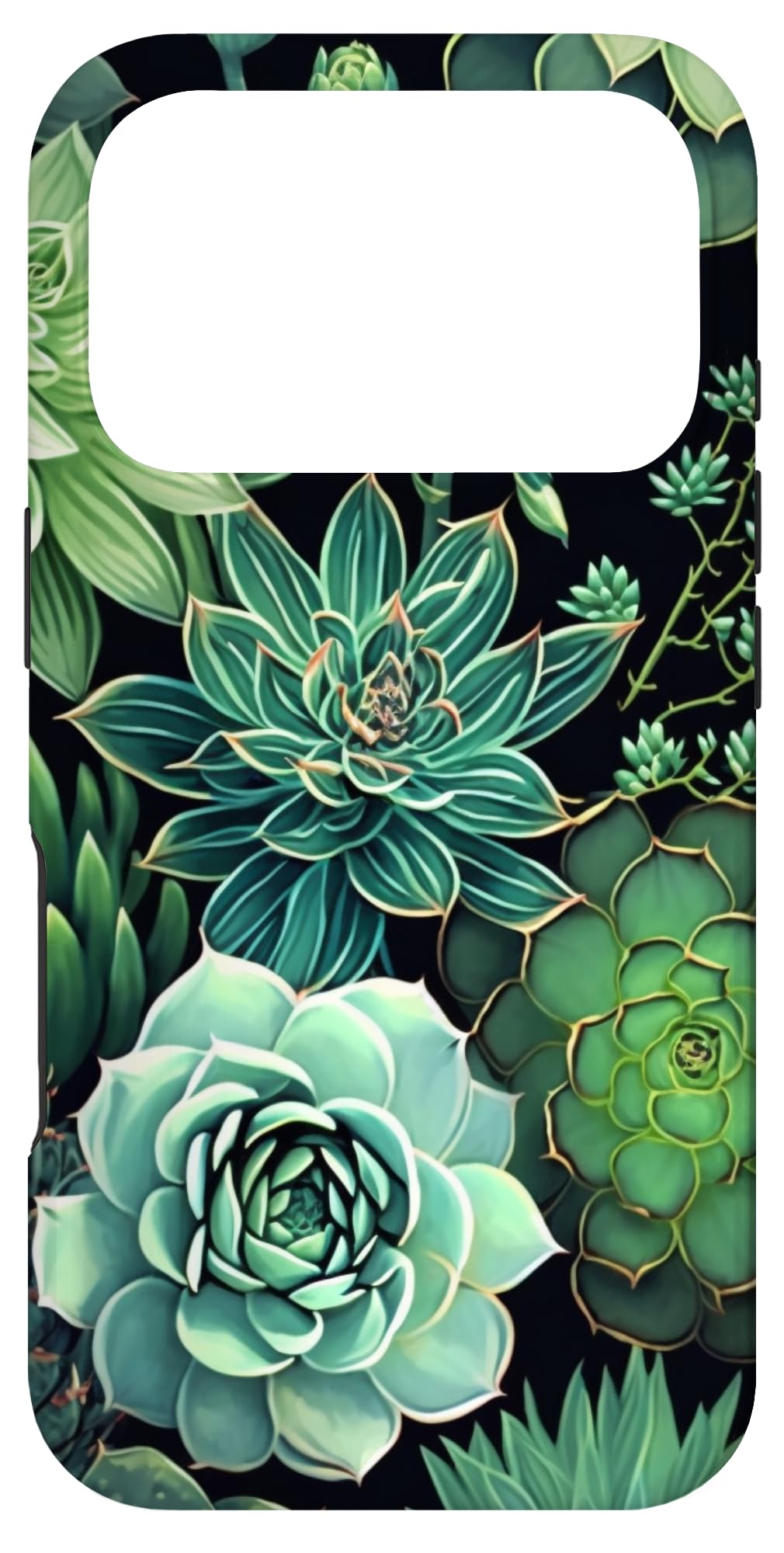 Succulent Plant Botanical Green Floral Pattern Flower Cactus Case for iPhone Air