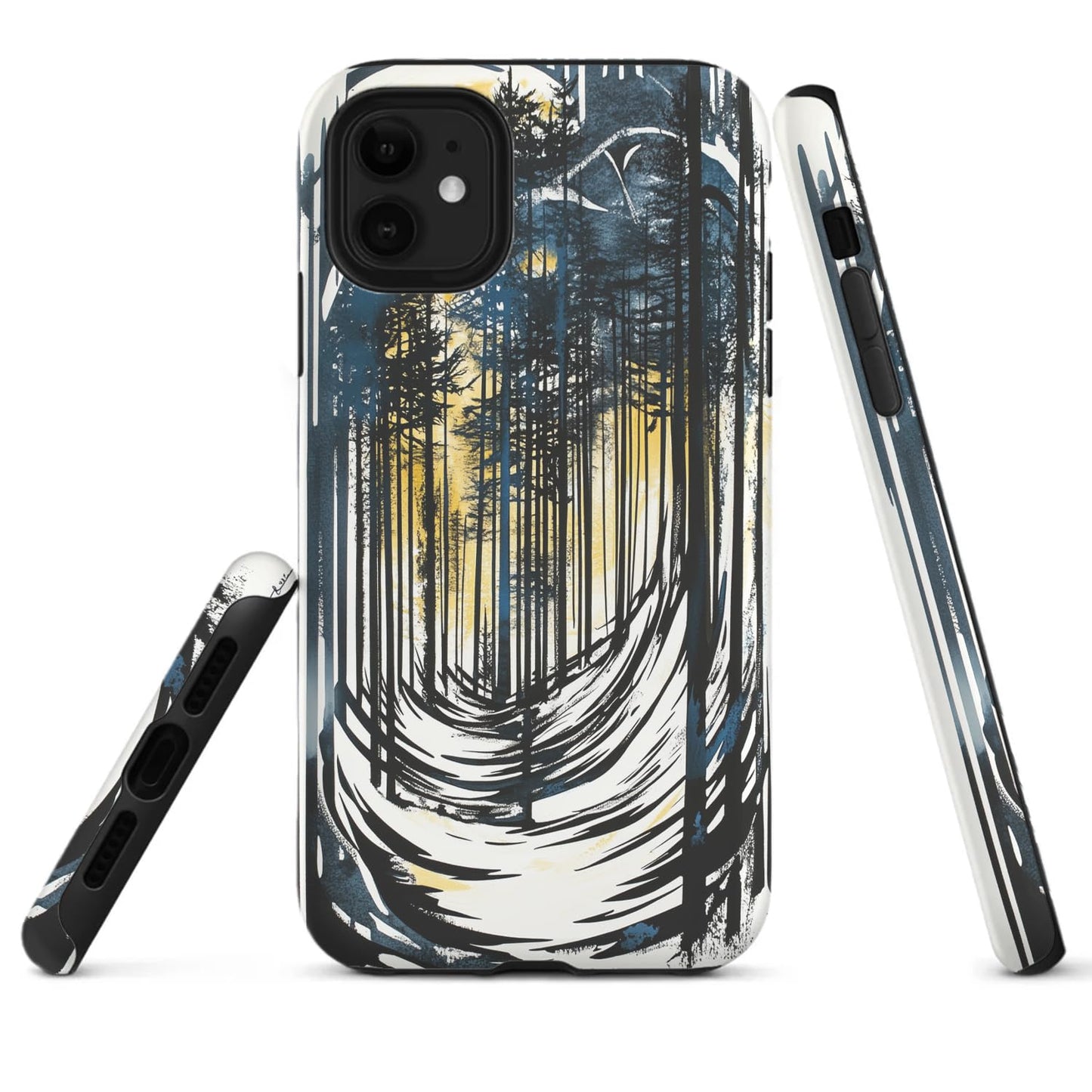 Raindrops Potted Plants Phone Case Compatible with iPhone 16 15 14 13 12 Compatible with Samsung Galaxy S25 S23 Plus S21 FE S22 Dual Layer Sturdy Shockproof Full Protection with Mag-Safe