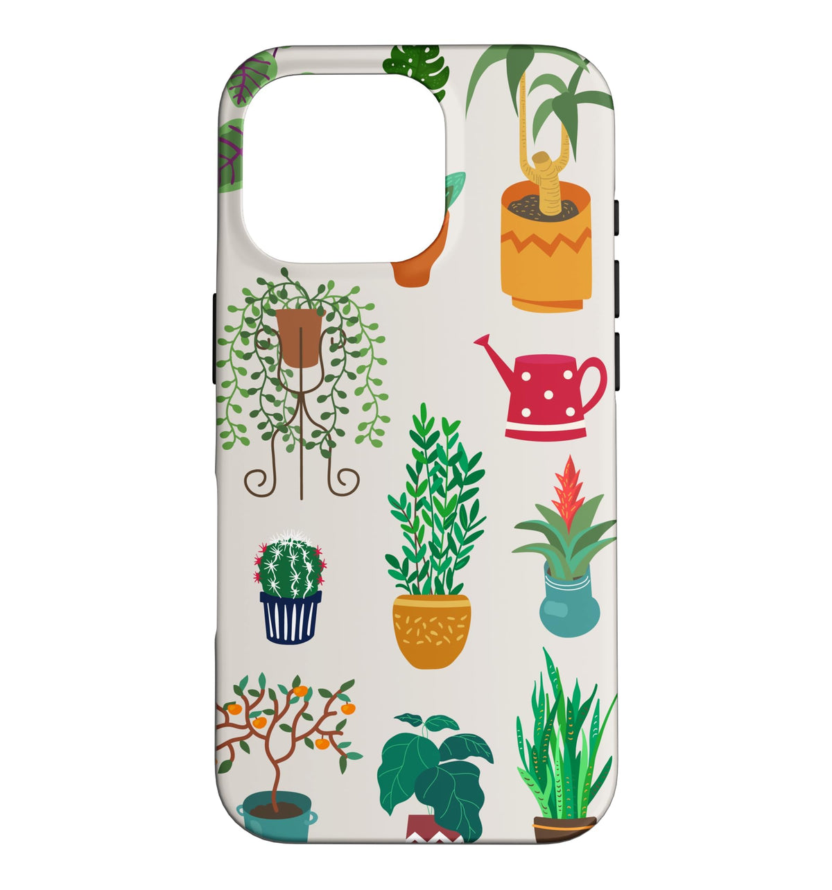 Indoor and Outdoor Plant Illustrations | Boho Nature Art Case for iPhone 16