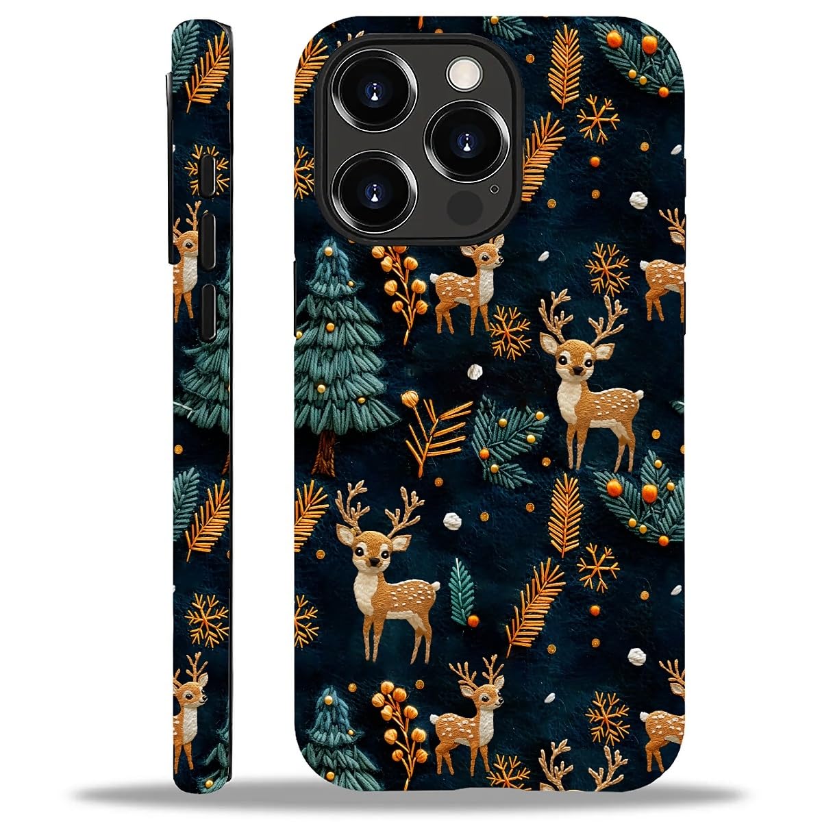 Case Compatible with iPhone 16,Christmas Decorations-Santa Claus Hybrid 2-Layer Hard Shell+Silicone Double Protective Scratch-Resistant Shockproof Case for iPhone 16