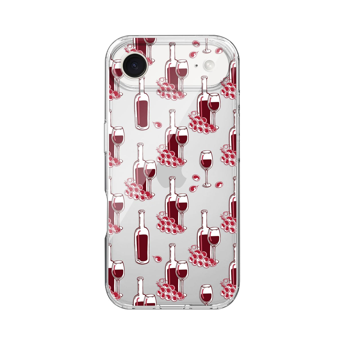 Blingy's for iPhone 17 Case, Christmas Tree Snowflake Winter Clear Case | Transparent, Winter Holiday Design, Snowflake Pattern, Christmas Pattern, Merry Christmas, Soft TPU Protective Case 6.3 in