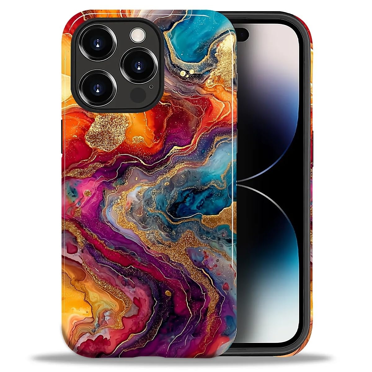 CARLOCA Case for iPhone 16 Pro,Vintage Cat Animal Pet Lover Collage Design Hybrid Dual Protection Soft TPU + Hard PC, Shockproof & Anti-Scratch Cover Men Women Stylish Protective Phone Case