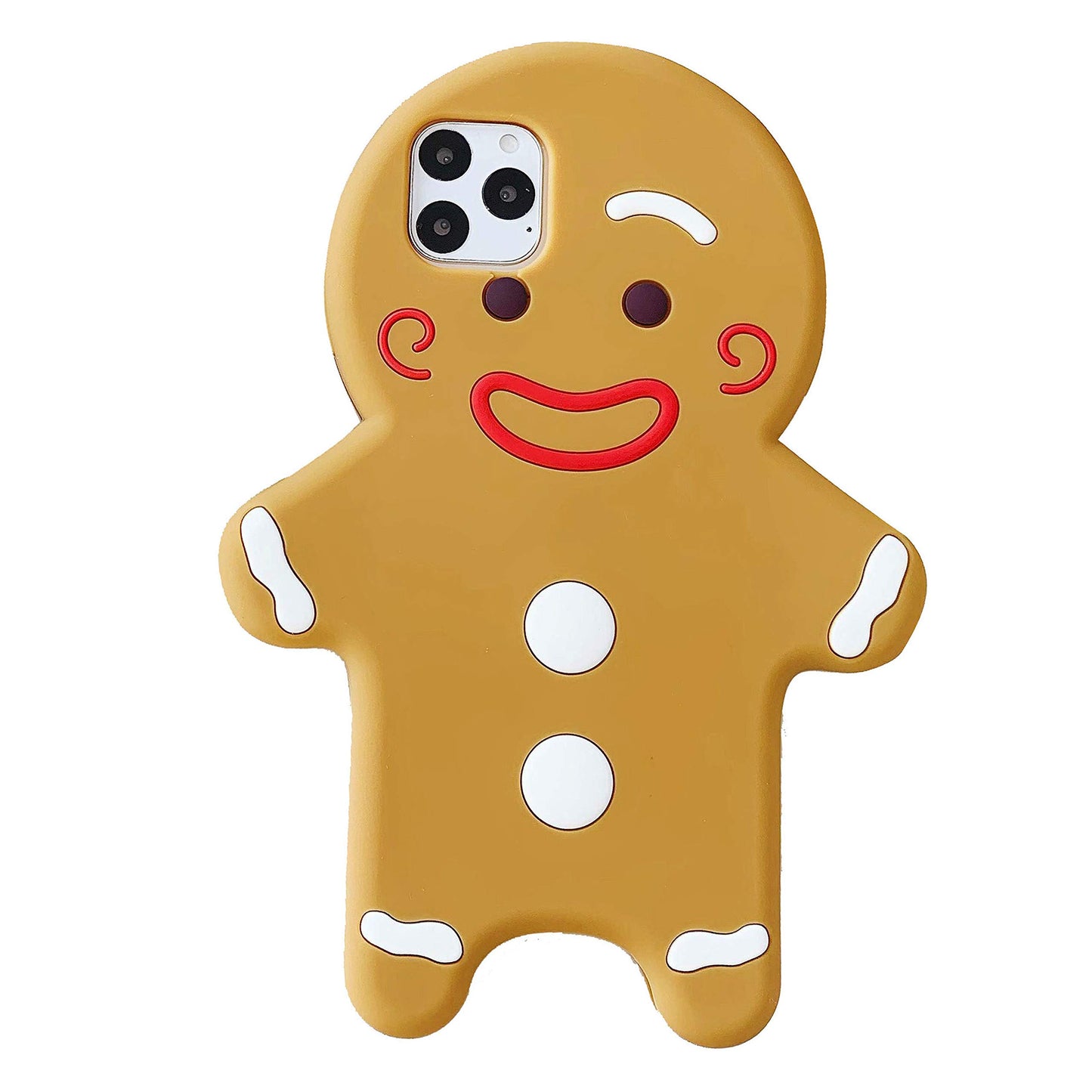 Case for iPhone 14 Case Silicone Cute, Camera Lens Protector Design Kawaii 3D Thick Case Protective Cover (Hot Dog, iPhone 14)