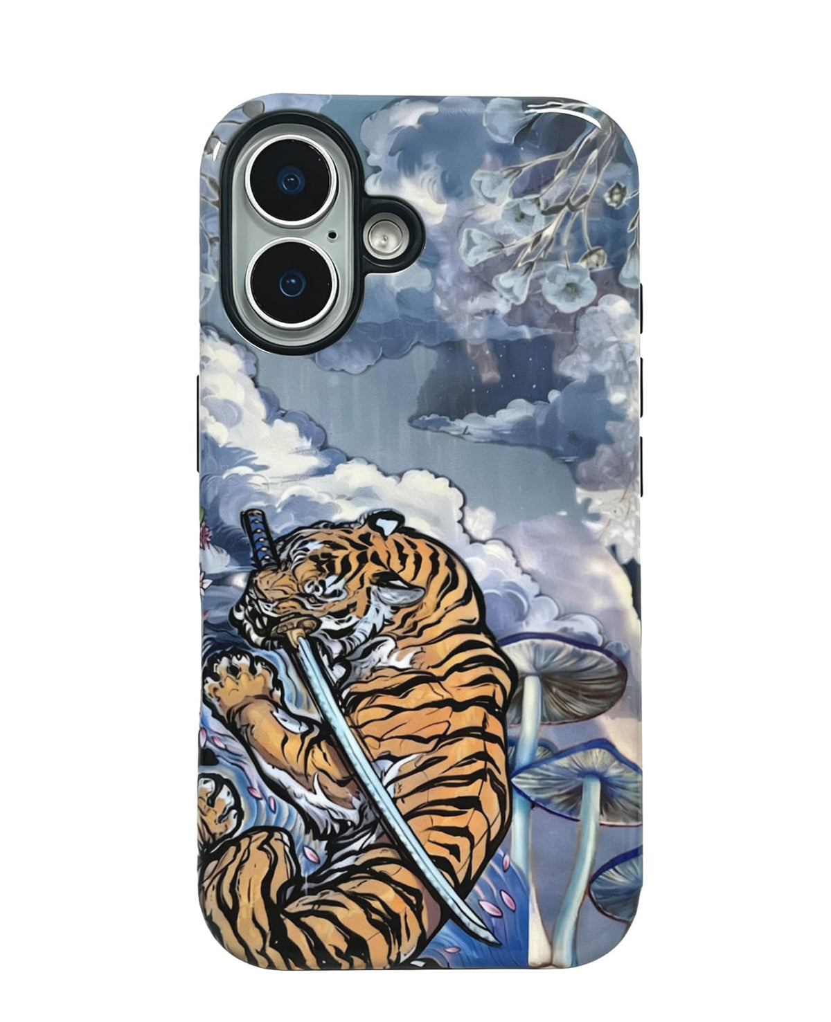 for iPhone 17 Pro Case Cute Retro Chinese-Style Tiger Phone Case Made of Hard PC Material, It Provides Full Protection with A Glossy Finish for Women (Green, iPhone 17 Pro)