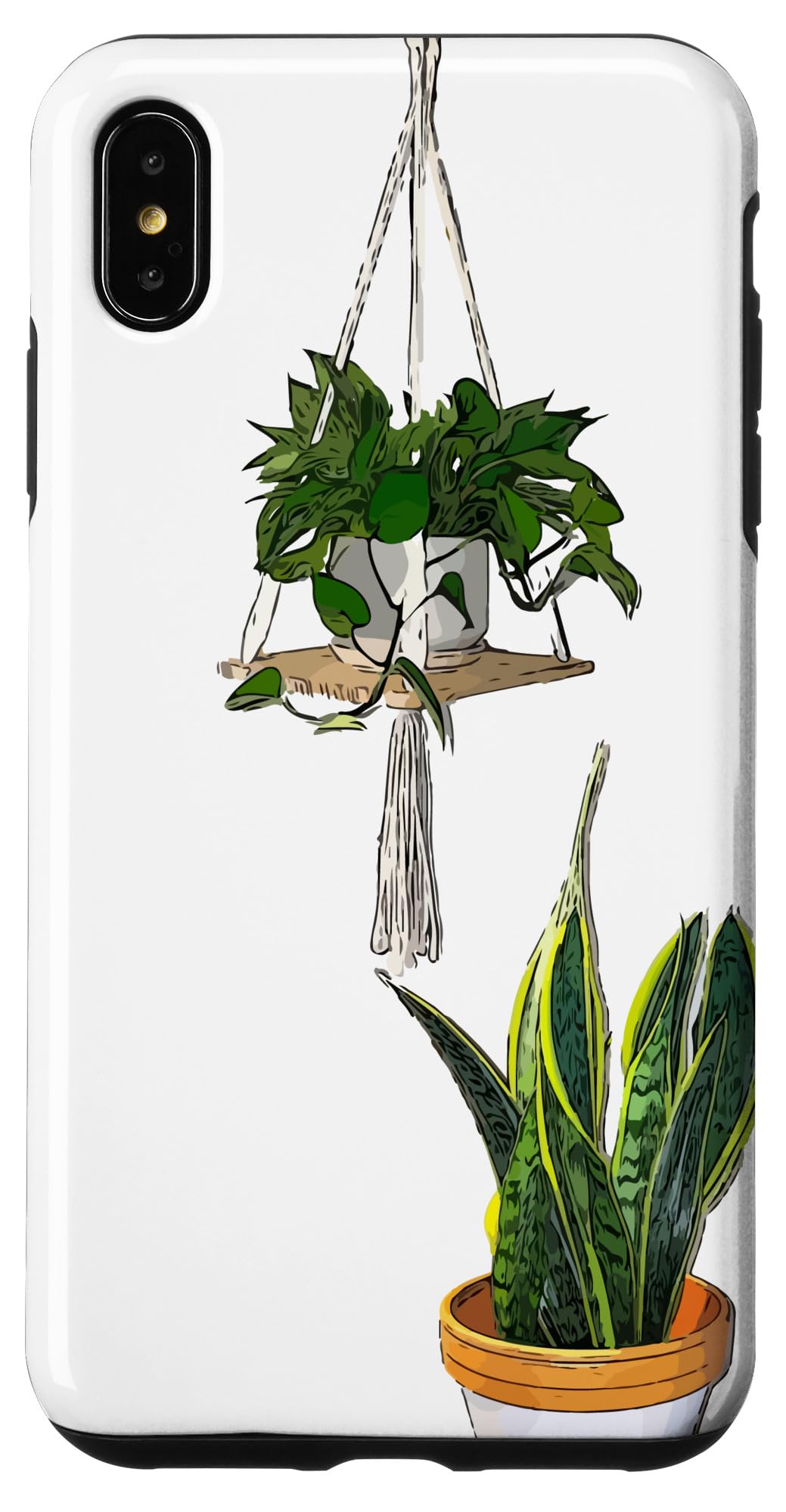 Modern Hanging Pothos and Snake Plant Case for iPhone Air