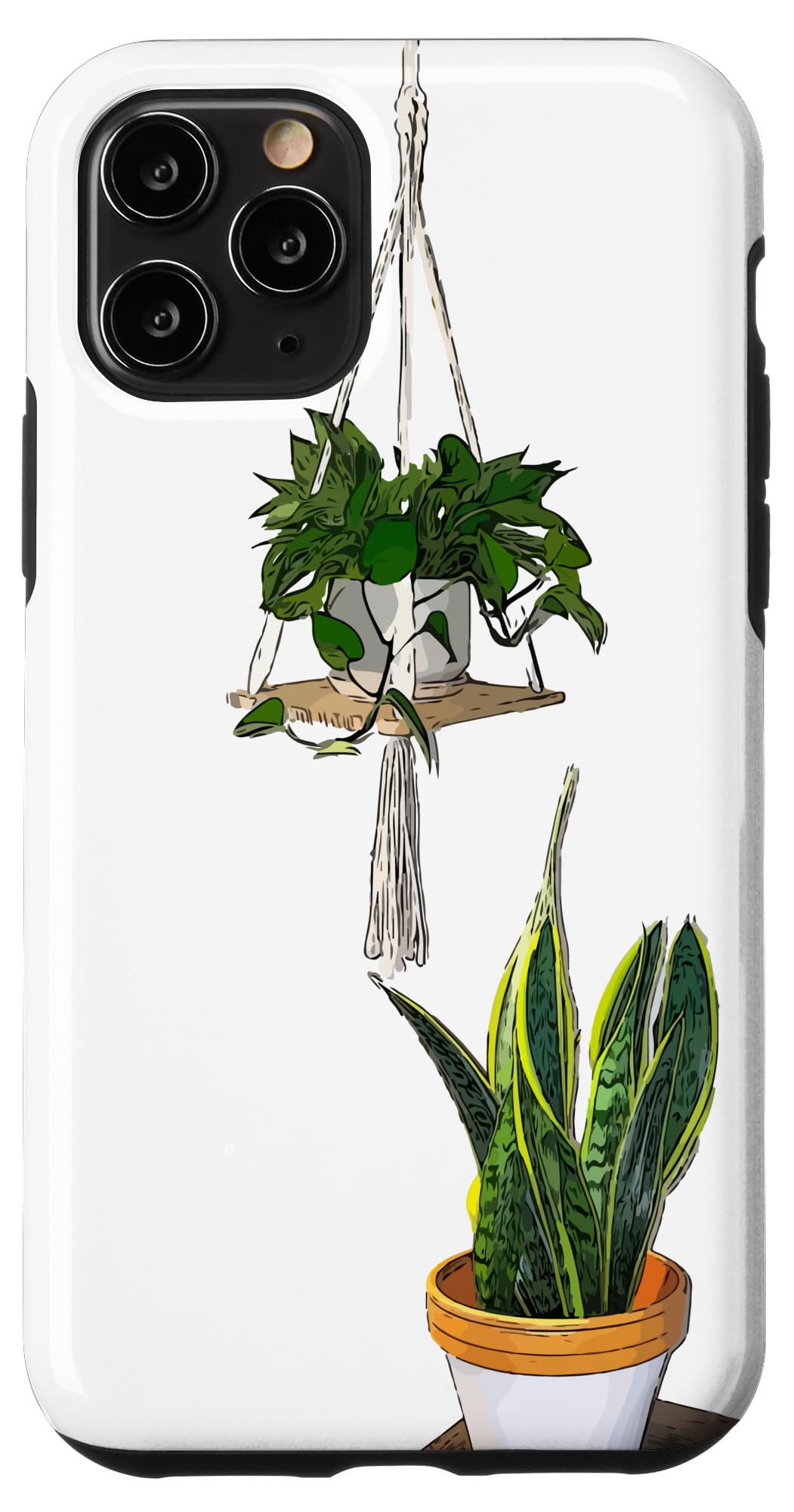 Modern Hanging Pothos and Snake Plant Case for iPhone Air
