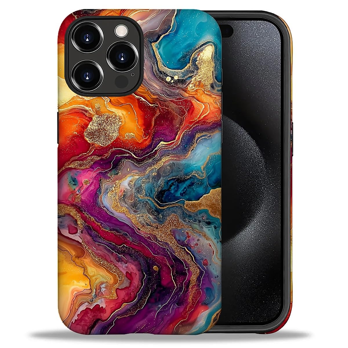 CARLOCA Case for iPhone 16 Pro,Vintage Cat Animal Pet Lover Collage Design Hybrid Dual Protection Soft TPU + Hard PC, Shockproof & Anti-Scratch Cover Men Women Stylish Protective Phone Case