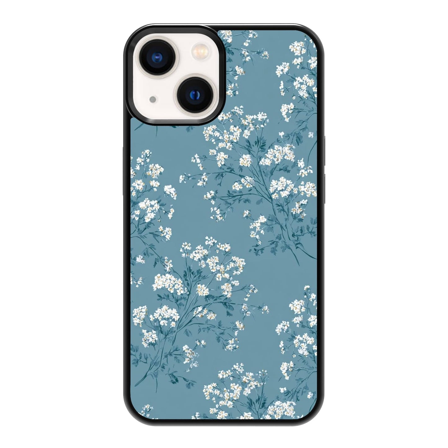 Elegant Forest Green Botanical Leaf and Plant Illustration Phone Case, Shockproof Protective Cover for iPhone 11 12 13 14 15 16 17 Pro Max Plus Mini XR 7 8 SE