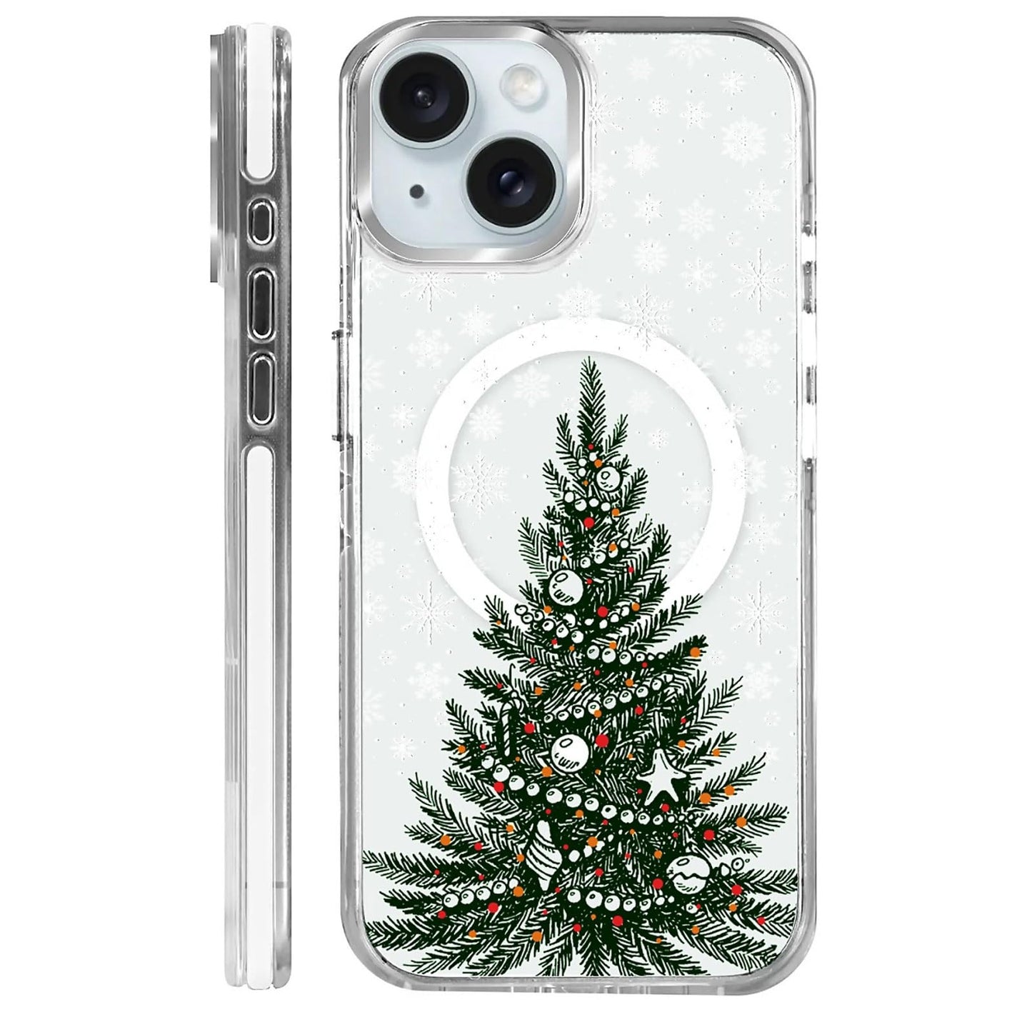 for iPhone 15 Case,Compatible with MagSafe,The Transparent TPU Silicone Protects The Phone Case from Drops, Slips and Fingerprints.Blue Ocean Whale Shark Octopus Turtle Collage