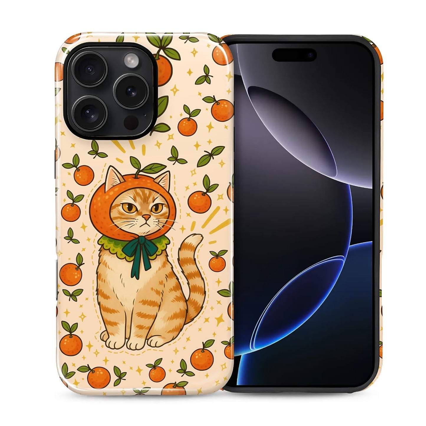Case for iPhone 15, Shockproof Hybrid Protective Phone Case, Dual-Layer Drop Protection Anti-Scratch, Cozy Cats